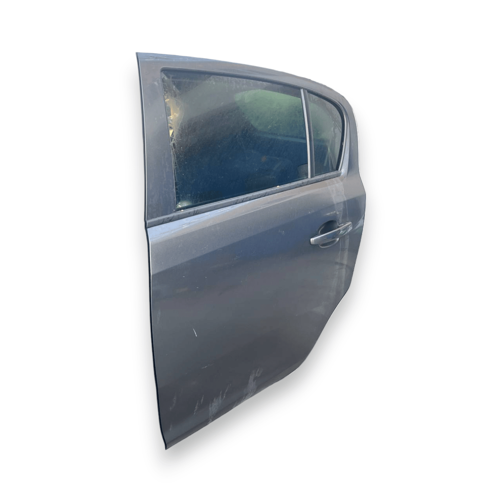 Porta / Portiera / Sportello posteriore sinistra (sx) Grigia Opel Corsa D 5 Porte (2006 al 2014) - F&P CRASH SRLS - Ricambi Usati