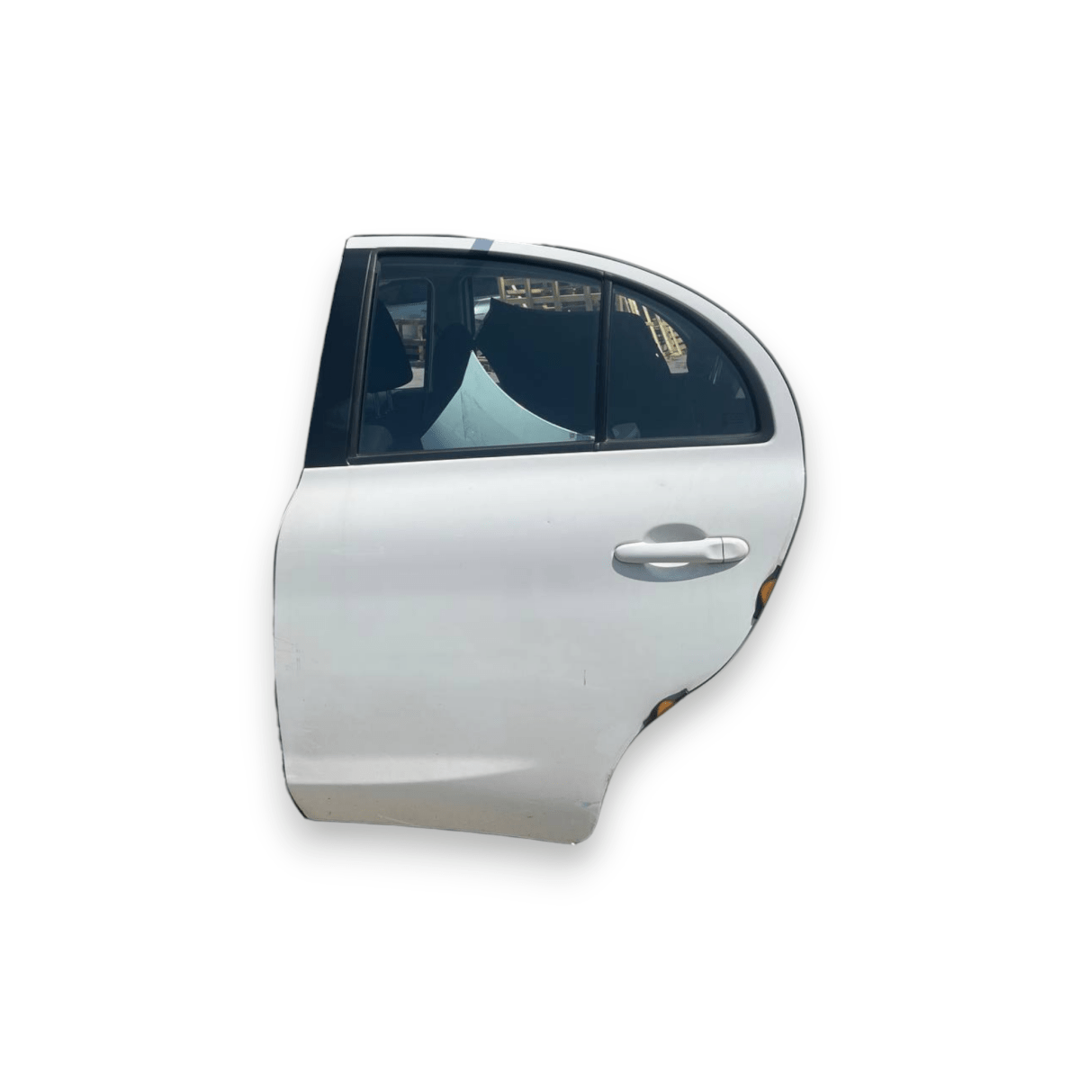 Porta / Portiera / Sportello posteriore sinistro (sx) Bianco Nissan Micra K13 5 Porte (2010 al 2017) - F&P CRASH SRLS - Ricambi Usati