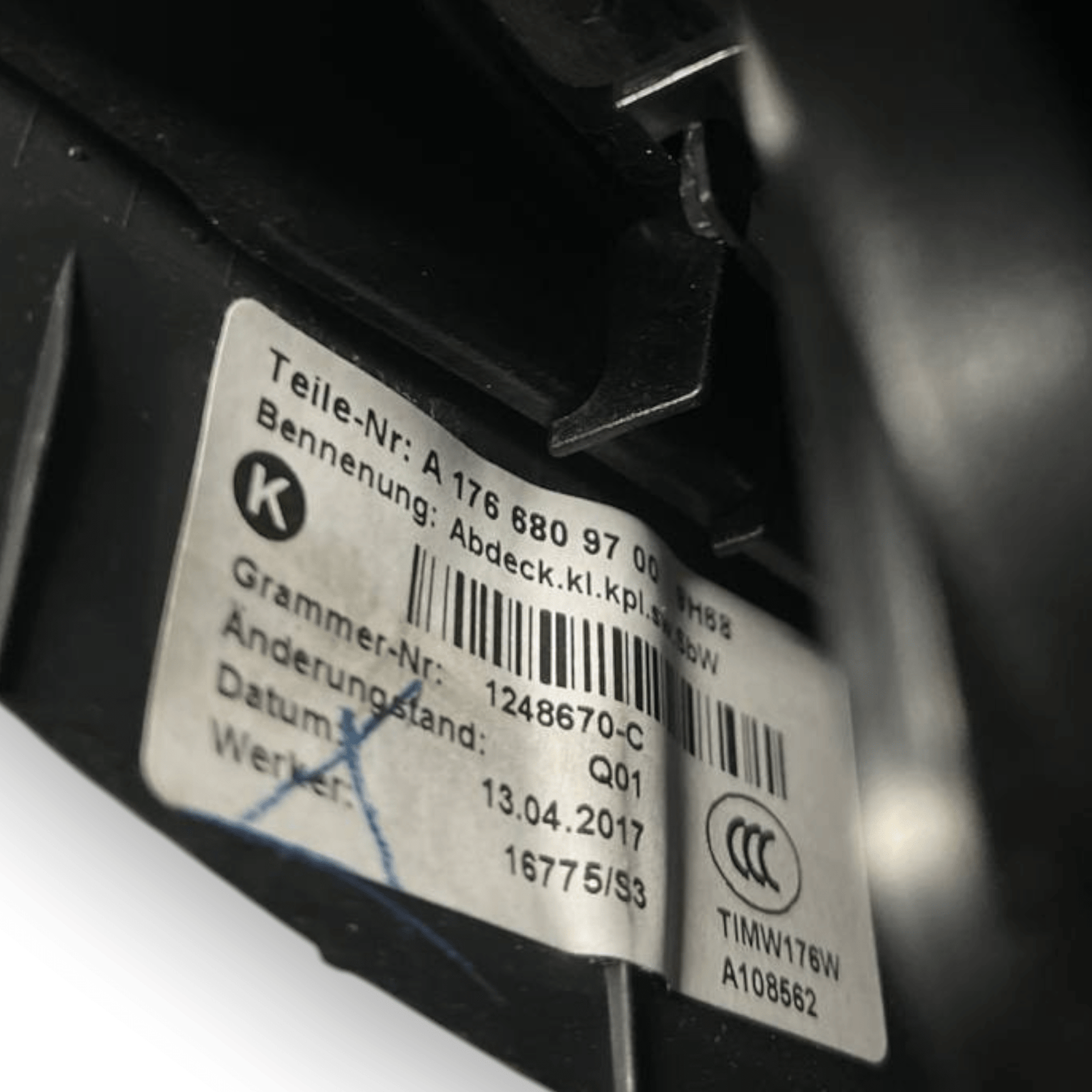 Ashtray + 12V Socket Mercedes - Benz Gla X156 (2013 to 2019) code: A1766809700 - F&P CRASH SRLS - Used Parts