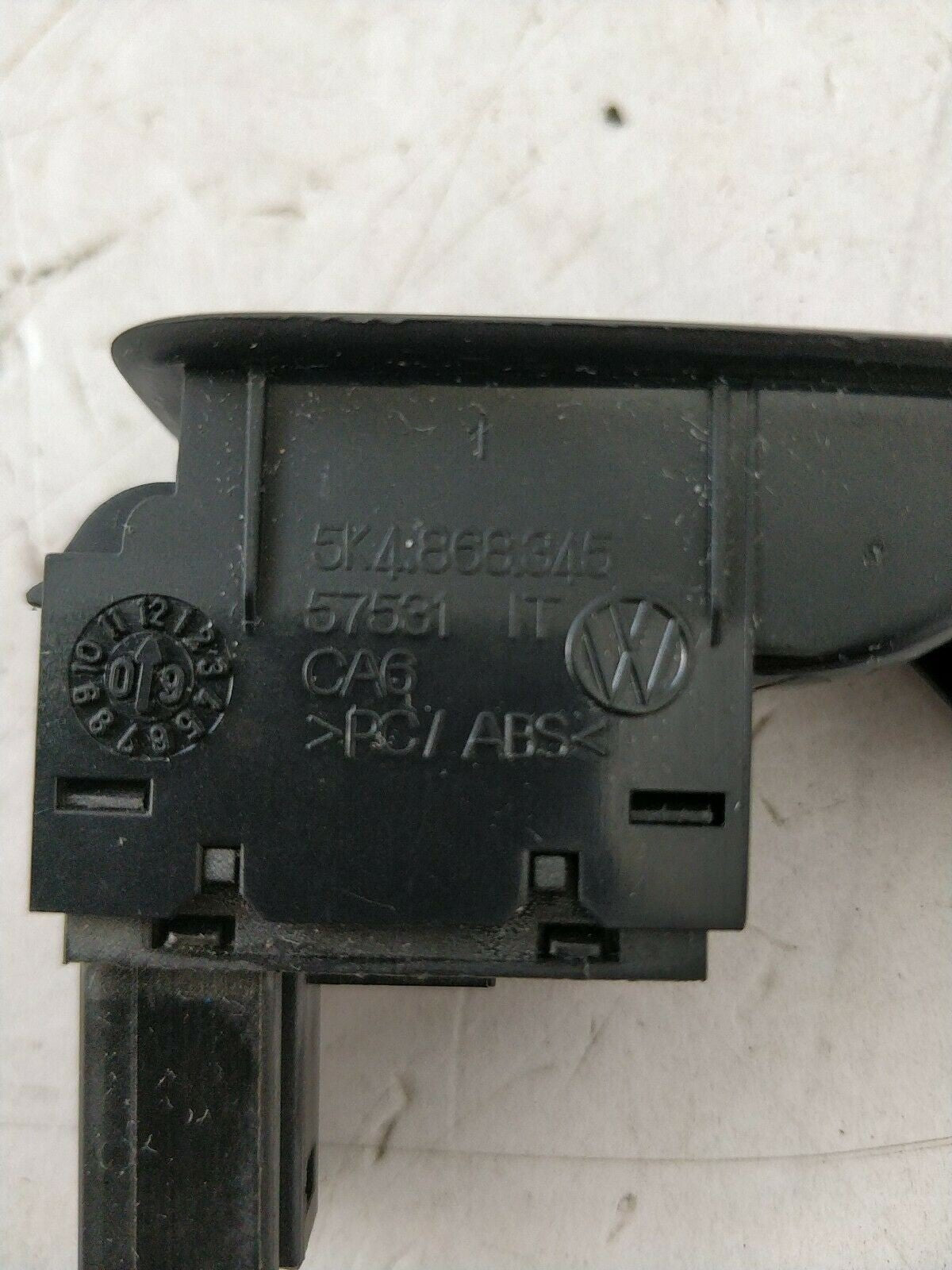 Volkswagen Golf 6 (5k1) Left rear window lift button 5k4868345 chrome - F&P CRASH SRLS - Used Parts
