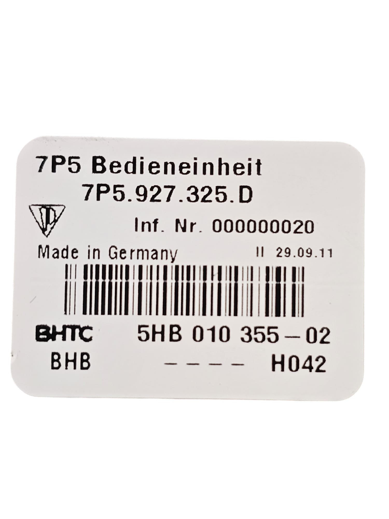 Button / Central Locking Switch Porsche Cayenne 92A Code:7P5927325D (2010 - 2017) - F&P CRASH SRLS - Used Parts