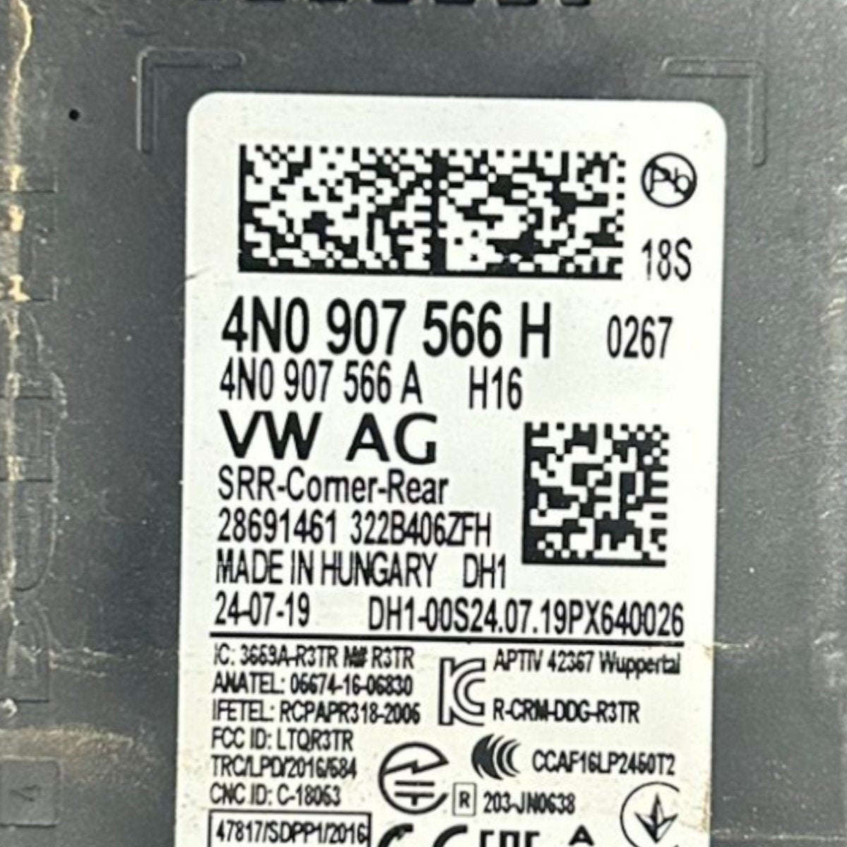 Audi Q8 radar code:4N0907566H (2018 >) - F&P CRASH SRLS - Used Parts