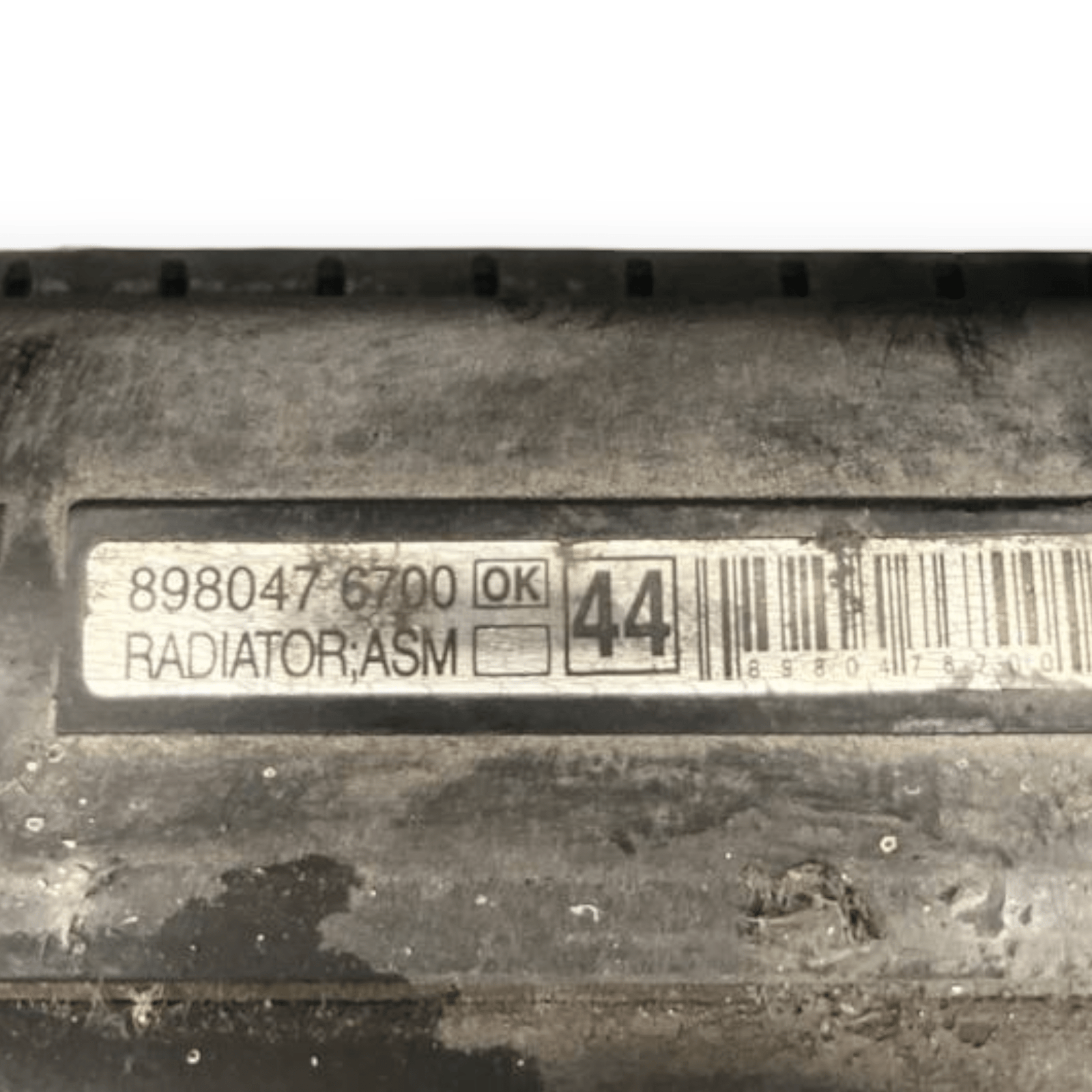 Isuzu D - Max 3.0 Diesel Engine Radiator (2002 to 2011) code: 8980476700 - F&P CRASH SRLS - Used Parts