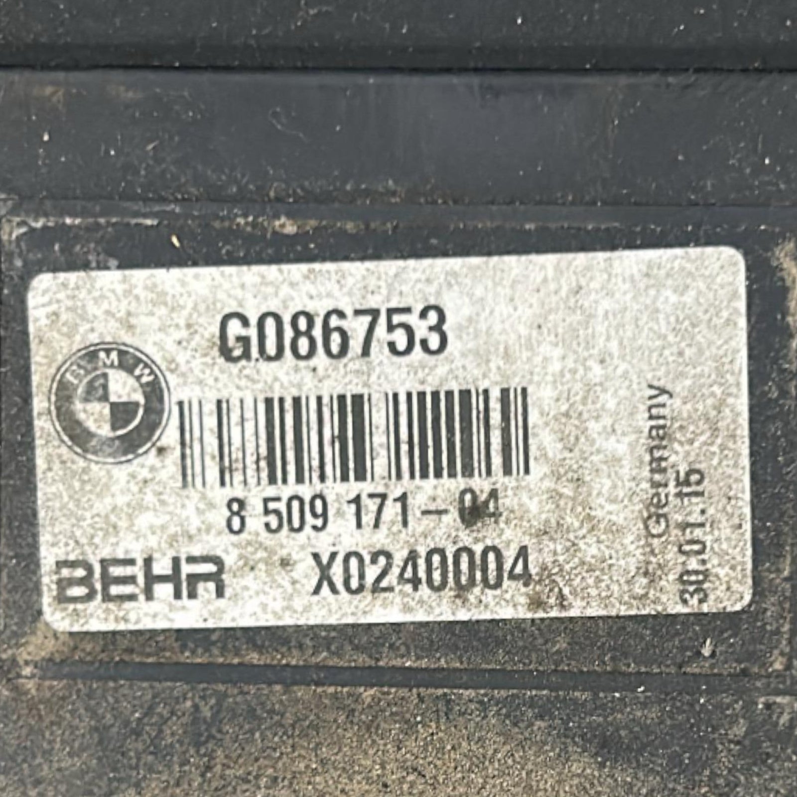 Radiatori BMW Serie 5 (F10) cod.8509171 - 04 2.0 Diesel (2010 > 2017) - F&P CRASH SRLS - Ricambi Usati