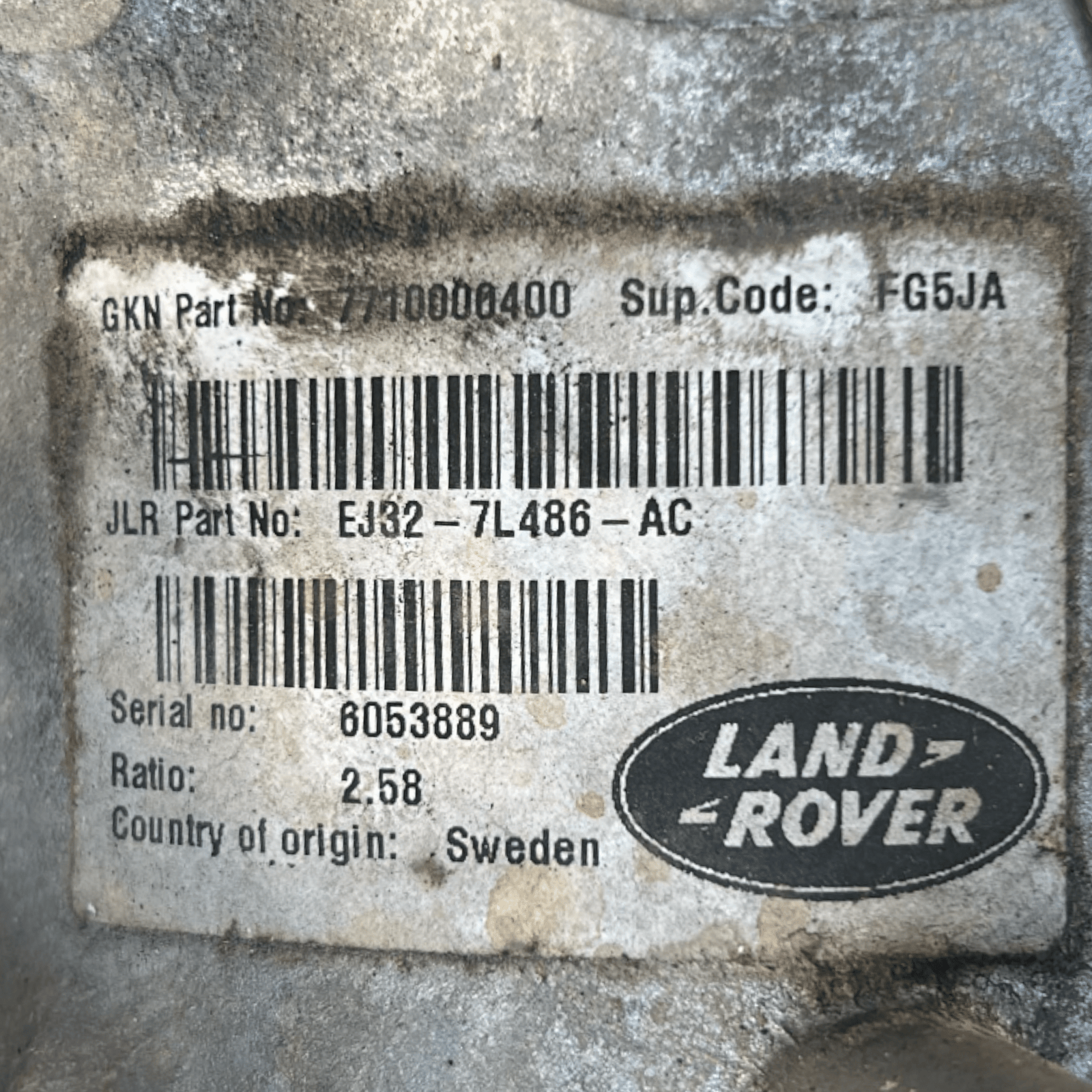 Ripartitore Di Coppia Range Rover Evoque (L538) cod.EJ32 - 7L486 - AC 2.0 Diesel (4x4) (2011 > 2018) - F&P CRASH SRLS - Ricambi Usati