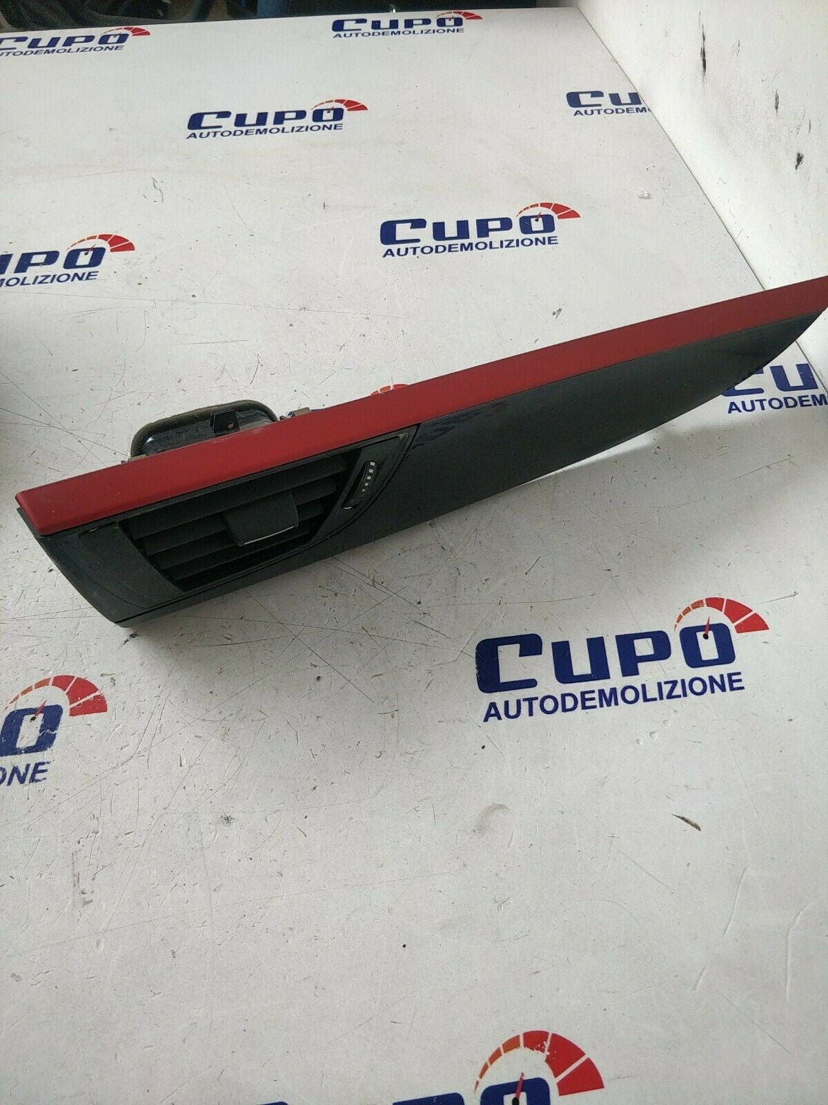 BMW 1 F20 27648710 Console Cover Glossy Black Red Trim - F&P CRASH SRLS - Used Parts