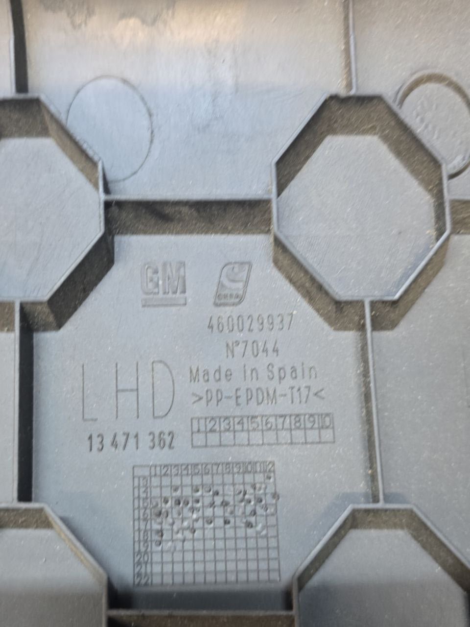 Lower Dashboard Cover / Molding Opel Corsa E (2014 - 2019) Code: 13471362 - F&P CRASH SRLS - Used Parts