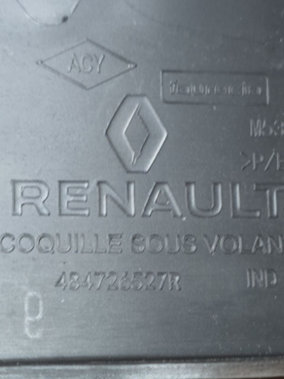 Interior Trim / Molding Under Steering Renault Clio V (2019 >) Code: 484726527R - F&P CRASH SRLS - Used Parts