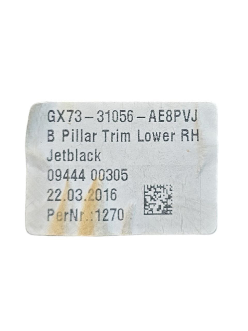 Rivestimento / Modanatura Jaguar XE ( 2015 > ) Cod : GX73 - 31056 - AE8PVJ - F&P CRASH SRLS - Ricambi Usati