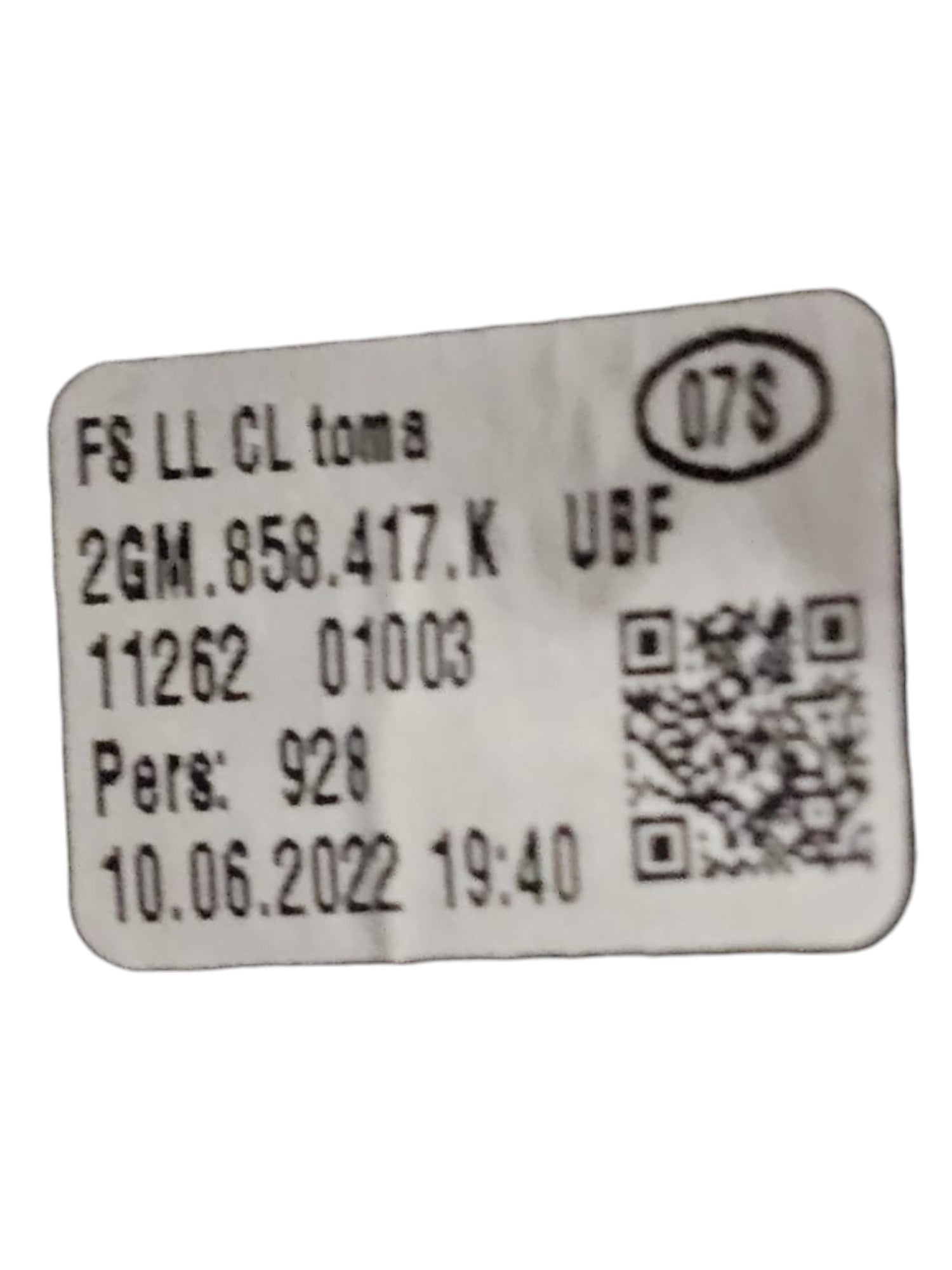 Rivestimento / Modanatura Quadro Strumenti Volkswagen T - Cross Cod:2GM858417K (2019 - >) - F&P CRASH SRLS - Ricambi Usati