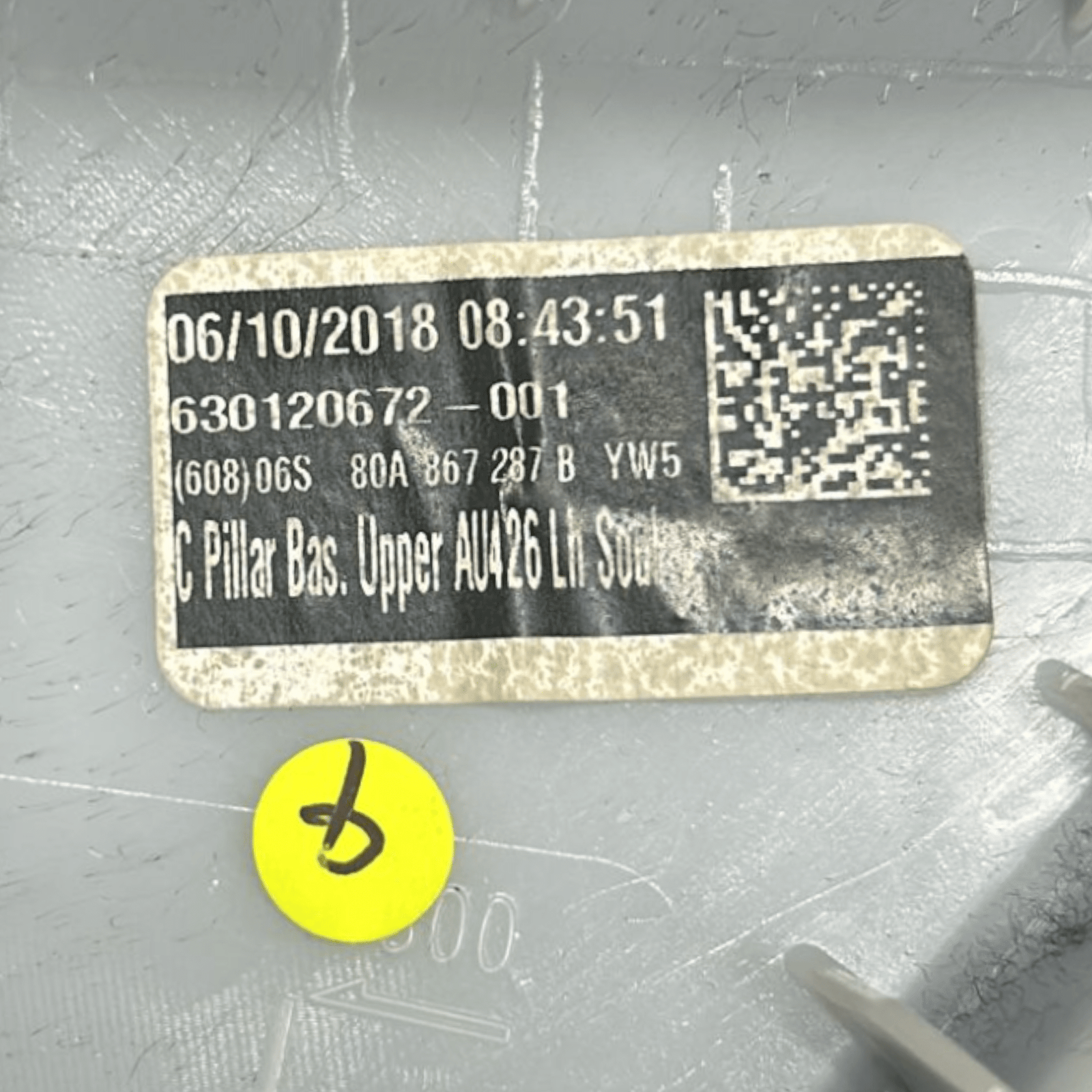 Upper Rear Left Cover Column C Audi Q5 (FY) cod.80A867287B (2017 > ) - F&P CRASH SRLS - Used Parts