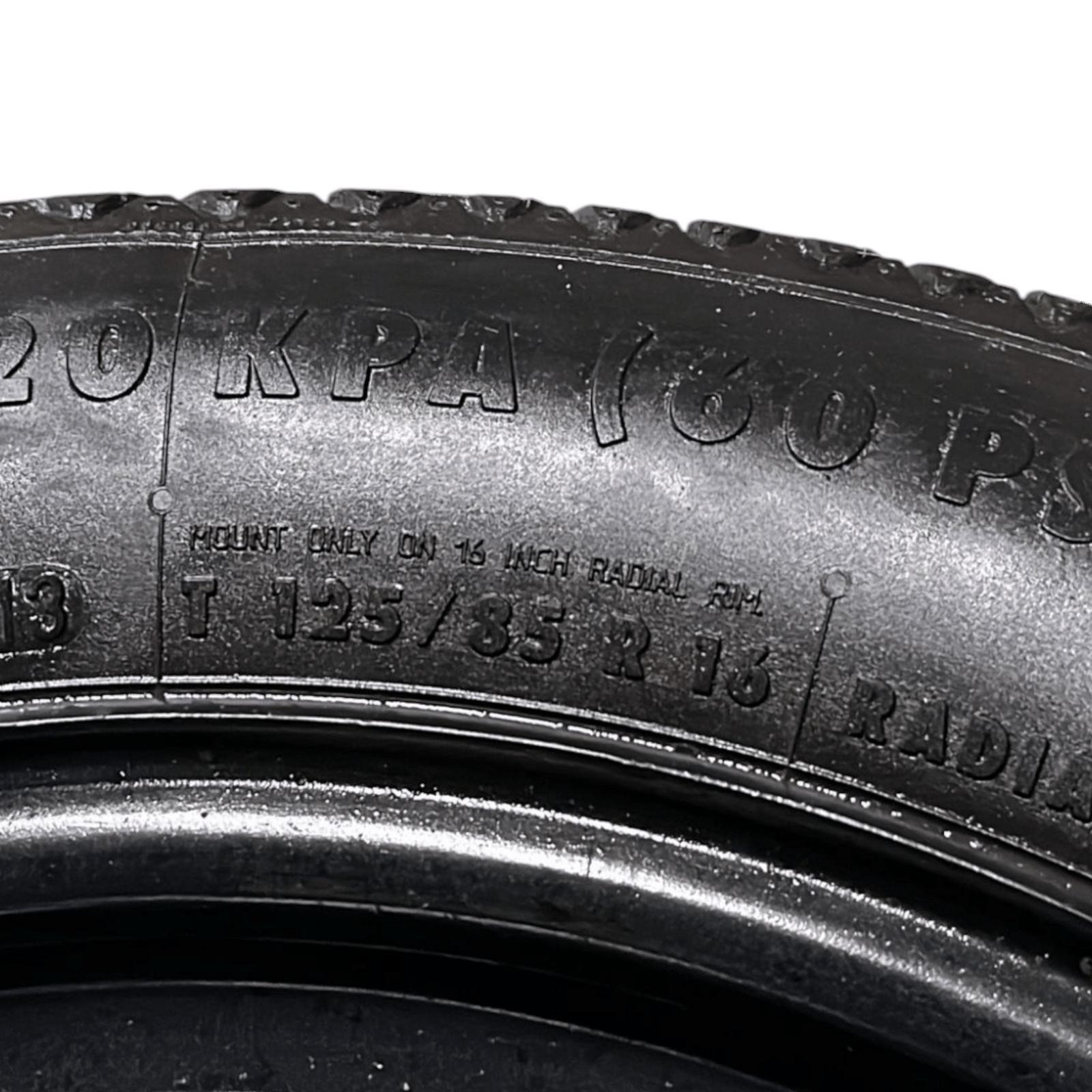 Ruota / ruotino di scorta raggio 16 Peugeot 2008 / 3008 (2009 - 2016) cod.3.5JX1647AR1 125 / 85 / R16 - F&P CRASH SRLS - Ricambi Usati