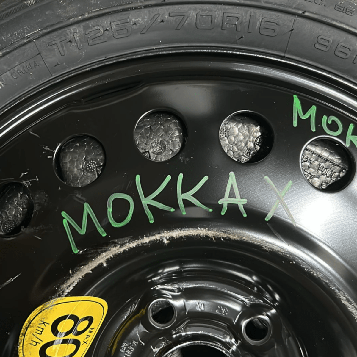 ruotino di scorta opel mokka x (125/70 r16) (2012 > 2019) - F&P CRASH SRLS - Ricambi Usati