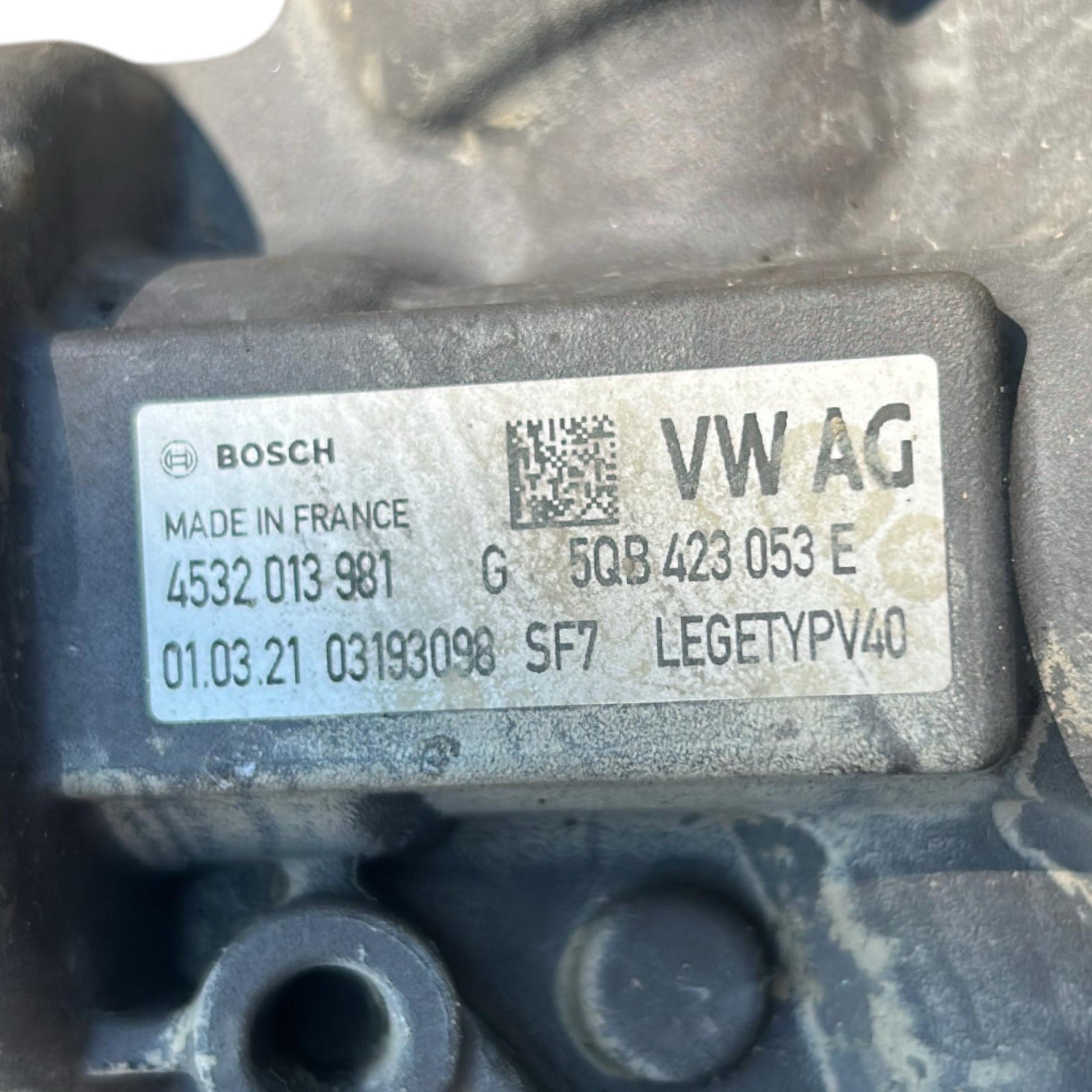 Steering Box Audi Q3 (F3) Sportback cod.5QB423053E 2.0 Diesel (2018 > ) cod.7802277874 Steering Box - F&P CRASH SRLS - Used Parts