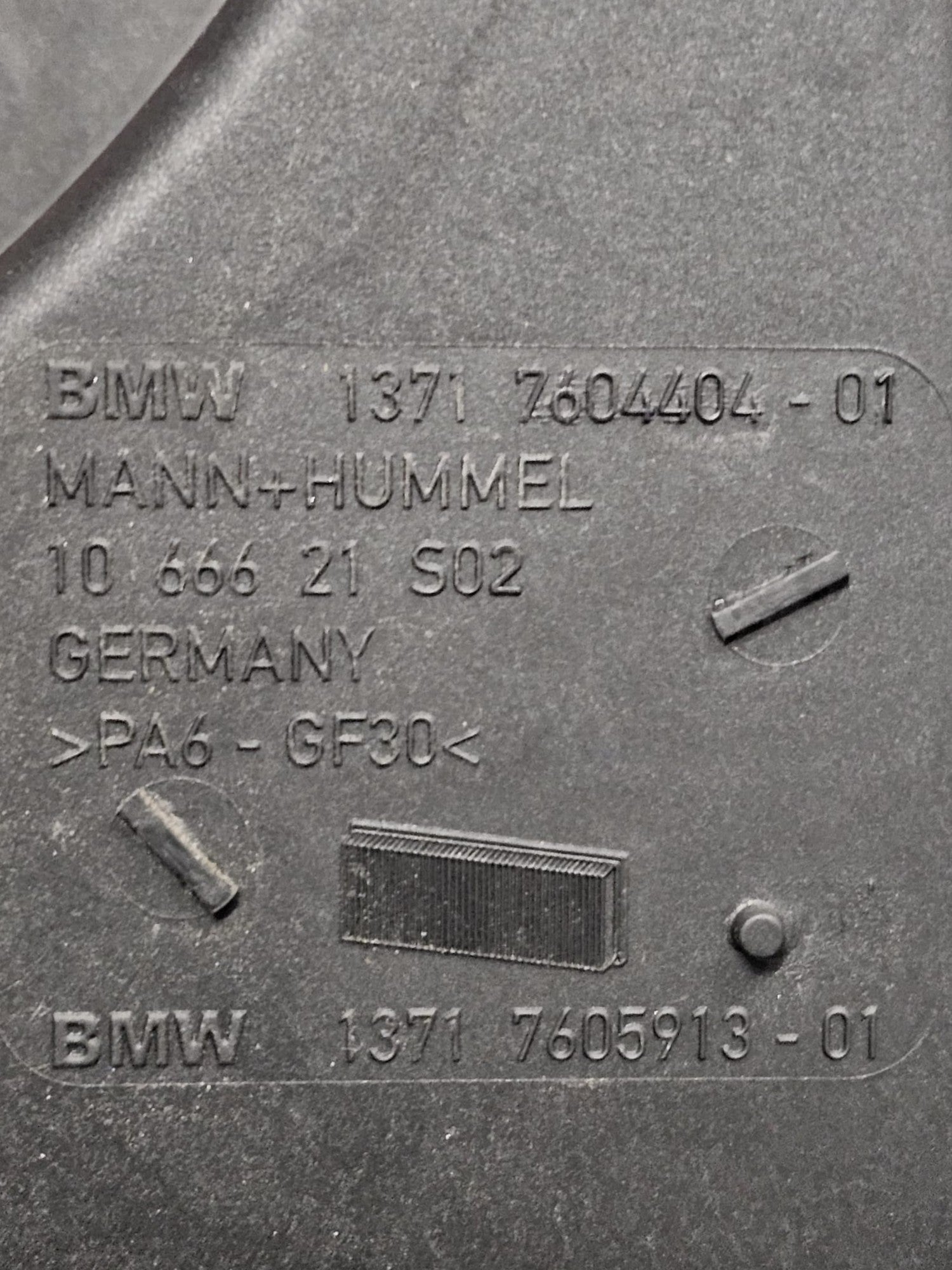 Air Filter Box / Filter box BMW Series 6 F06 3.0 Petrol Code:760440401 (2011 - 2018) - F&P CRASH SRLS - Used Parts