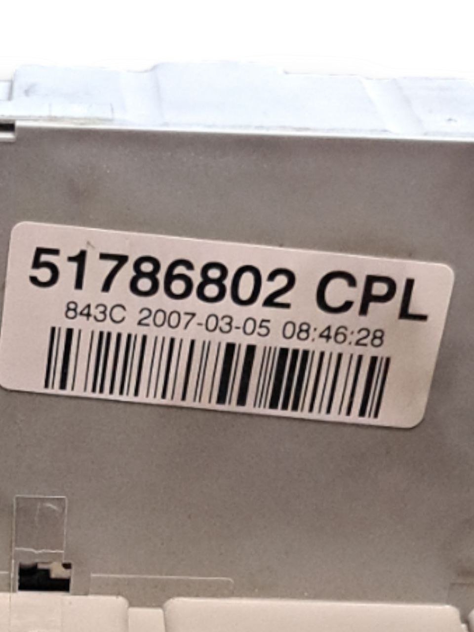 Scatola Fusibili / Centralina Portafusibili Lancia Ypsilon 1.2 Benzina ( 2006 ) COD:51786802 - F&P CRASH SRLS - Ricambi Usati