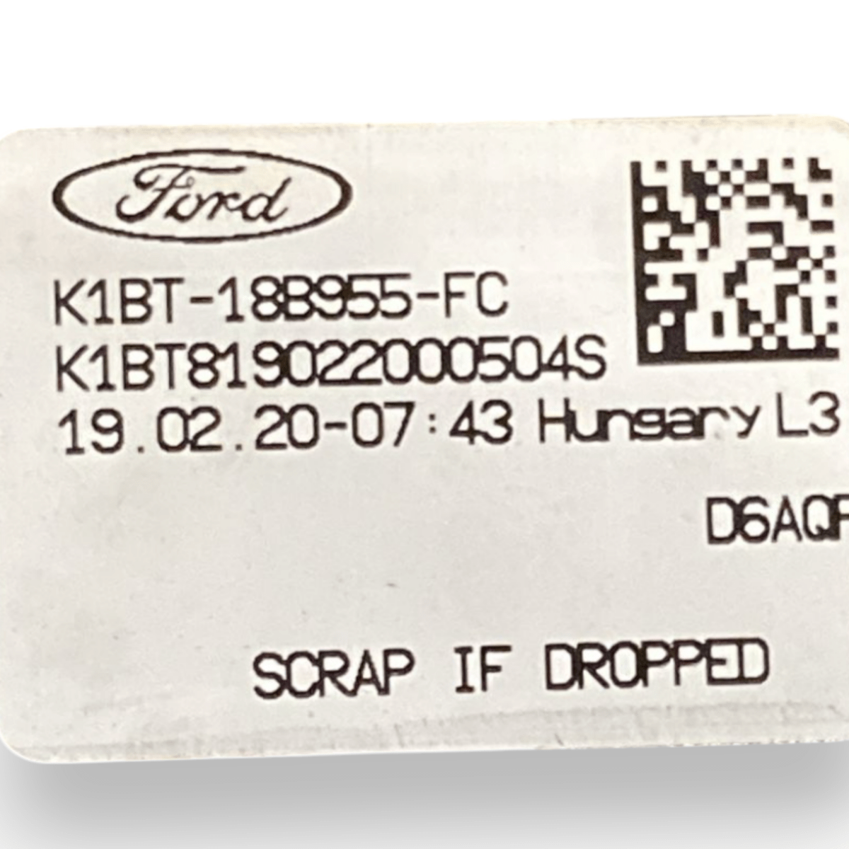 schermo / display ford ecosport cod:k1bt - 18b955 - fc (2012 - 2021) - F&P CRASH SRL - Ricambi Usati