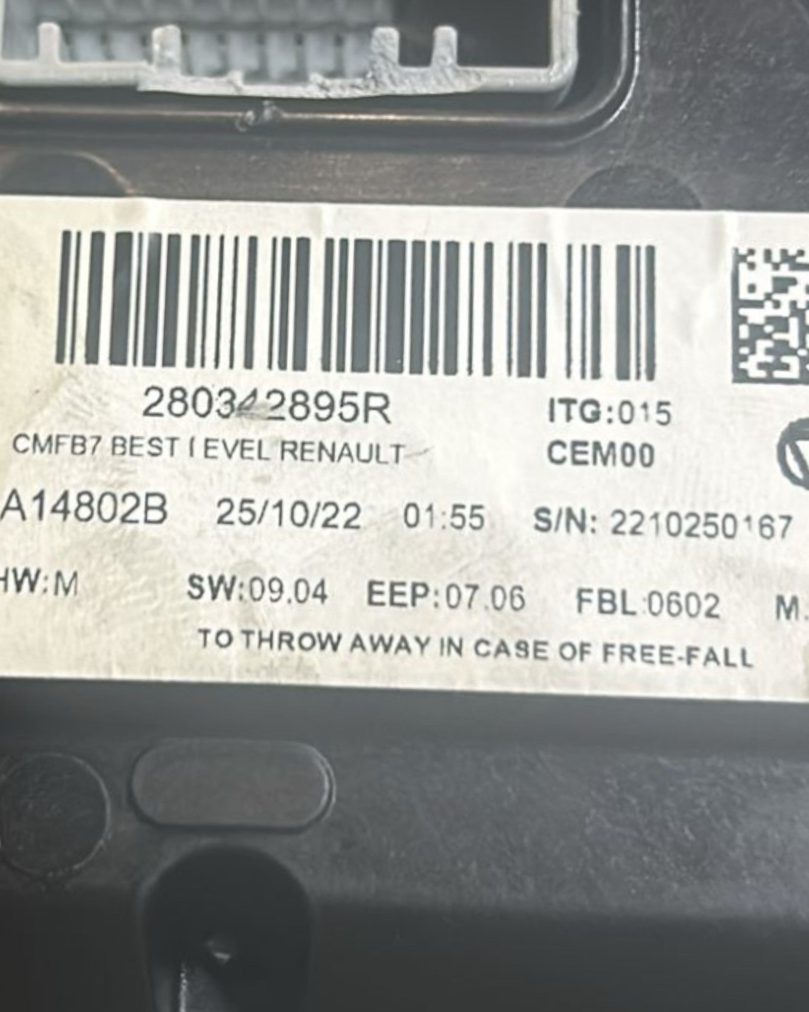 Schermo / Display Renault Captur II (2019 > ) cod.280342895R - F&P CRASH SRLS - Ricambi Usati