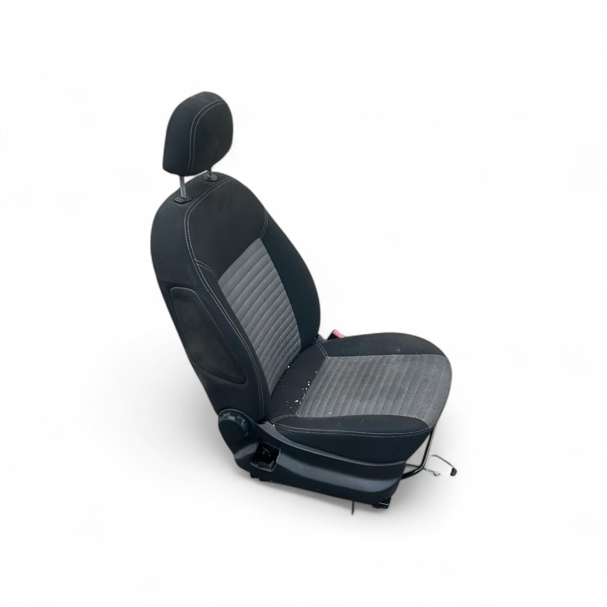 Sedile anteriore passeggero Fiat Fiorino (2007 > ) in stoffa nero e grigio - F&P CRASH SRLS - Ricambi Usati