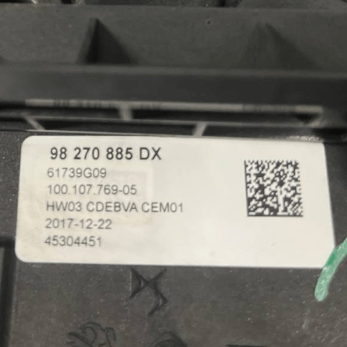 Selettore Marce Cambio Automatico DS7 Crossback (2017 - ) cod: 98270885 - F&P CRASH SRLS - Ricambi Usati