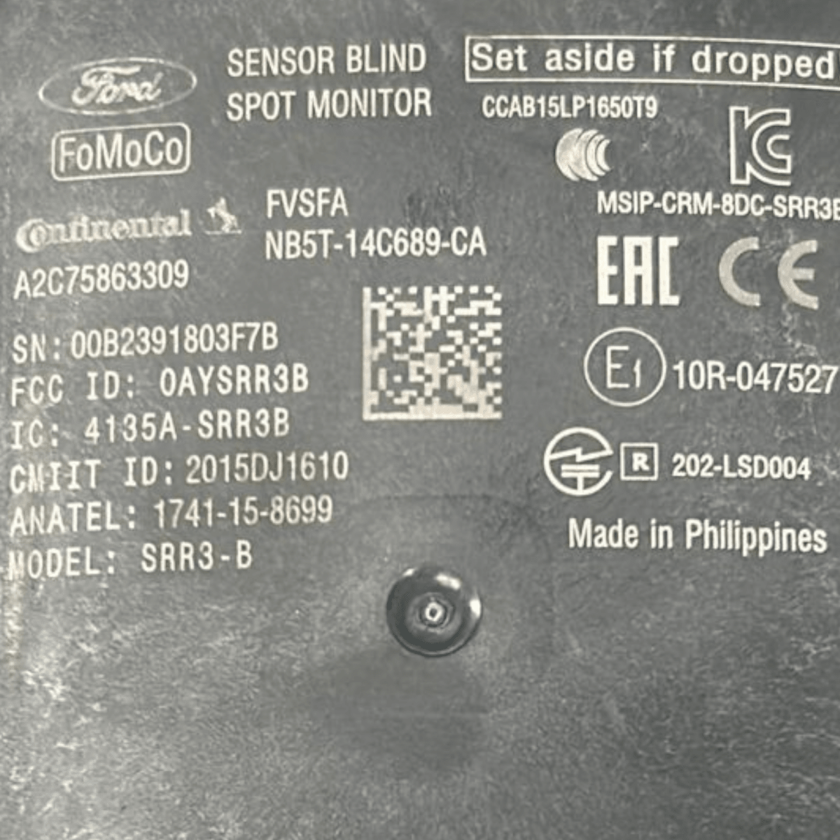 Sensore radar ford focus iv cod:nb5t-14c689-ca (2018 > 2025) - F&P CRASH SRL - Ricambi Usati