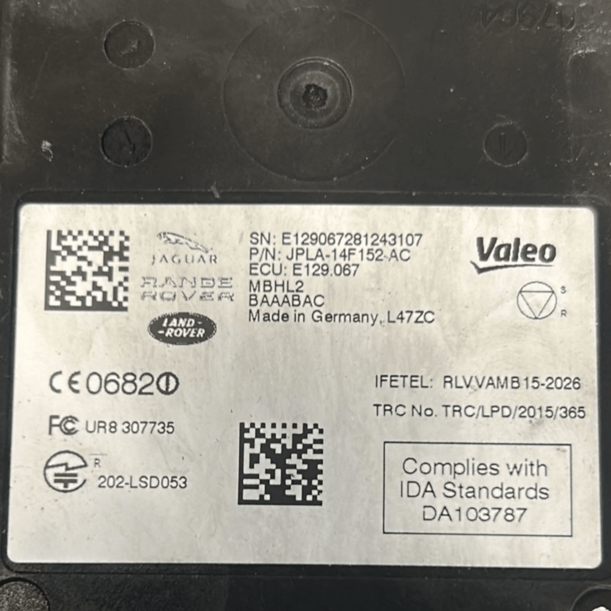 Sensore radar range rover sport l494 cod:jpla - 14f152 - ac (2013 > 2022) - F&P CRASH SRL - Ricambi Usati