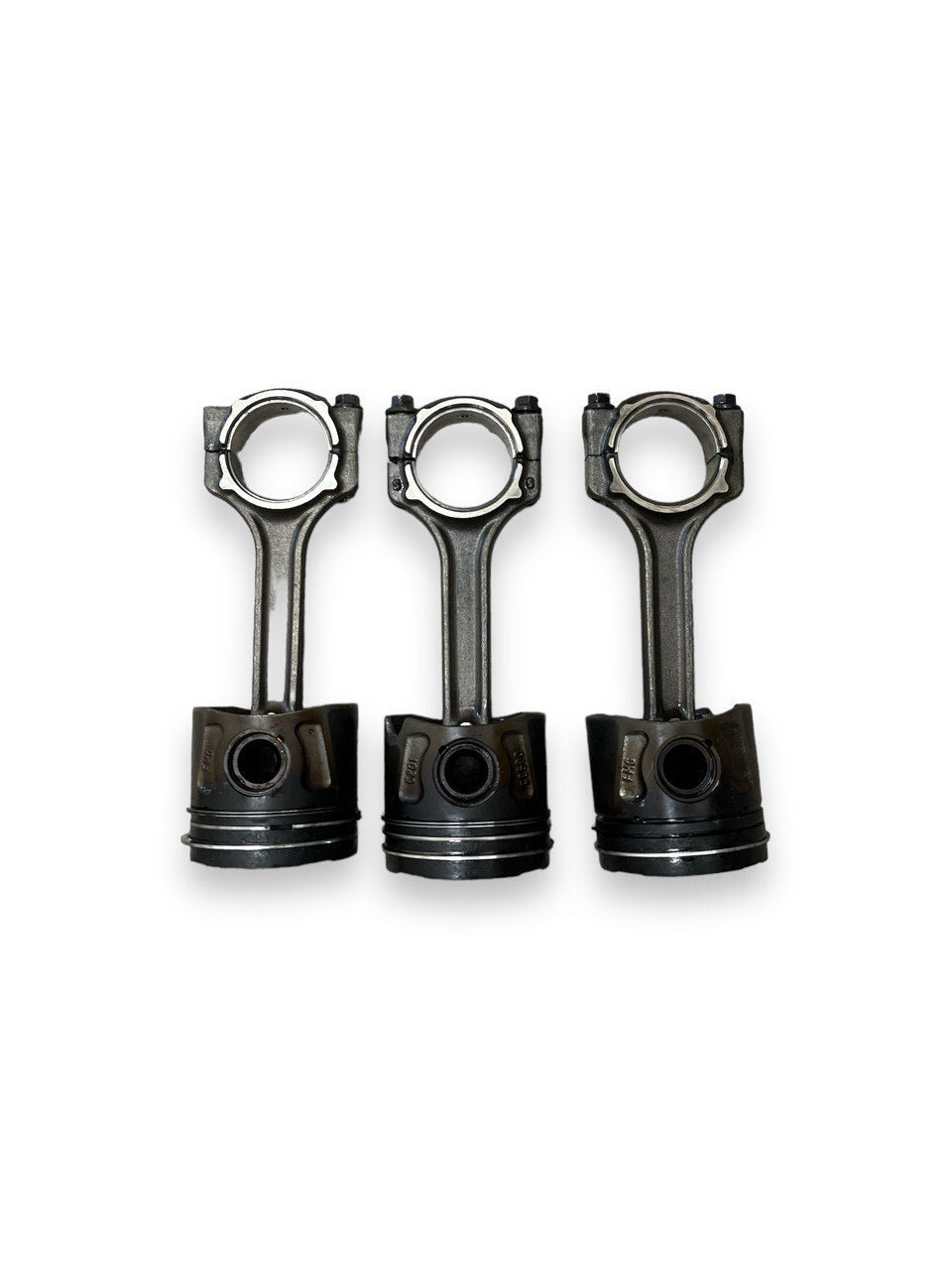 Set of 3 complete Pistons with Connecting Rods Fiat Panda 312 1.2 Petrol (2012>) Engine Code: 199A4000 - F&P CRASH SRLS - Used Parts