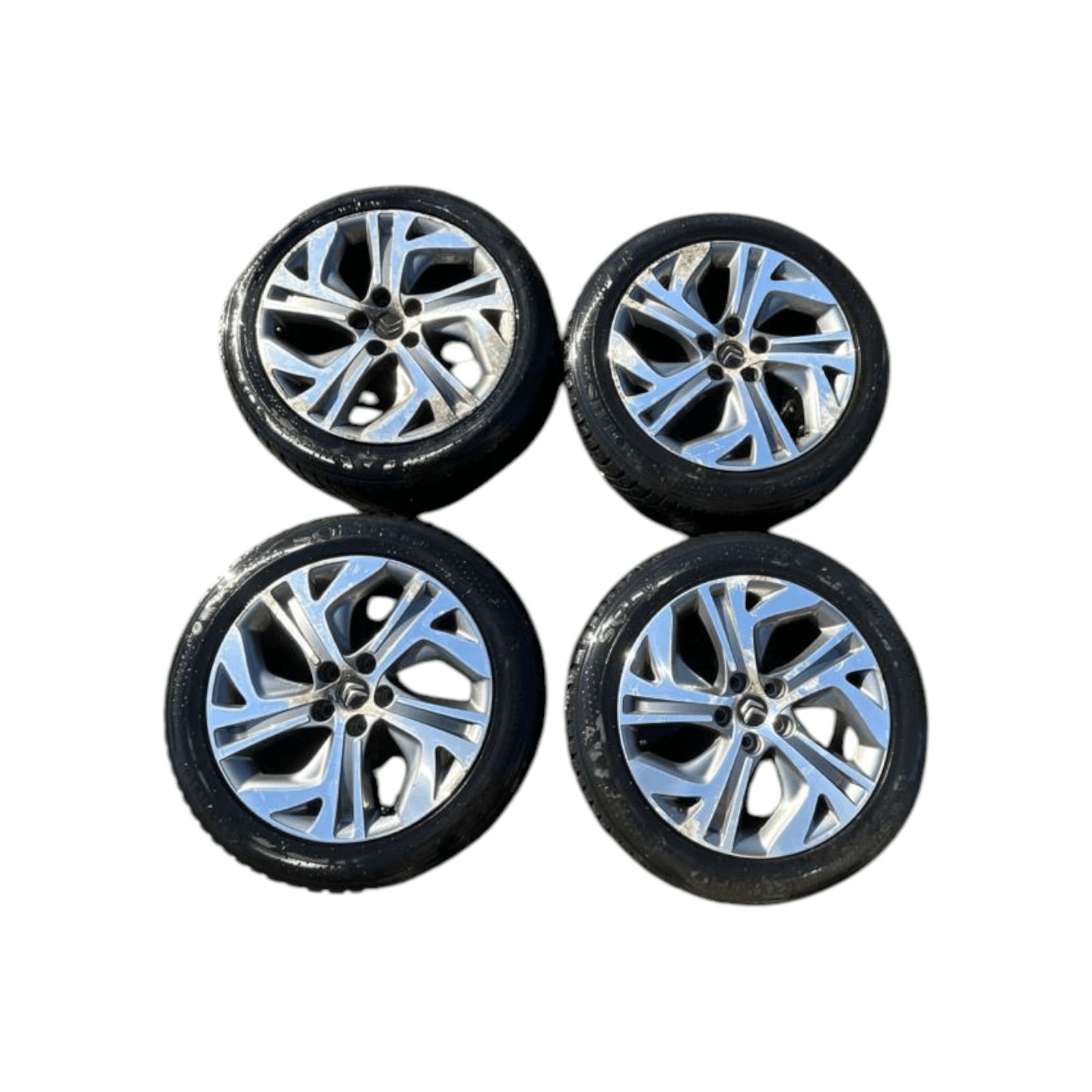 Set 4 cerchi in lega diamantati Citroen C4 Picasso (2013 - 2022) cod.9677090177 205 / 55 R17 - F&P CRASH SRLS - Ricambi Usati