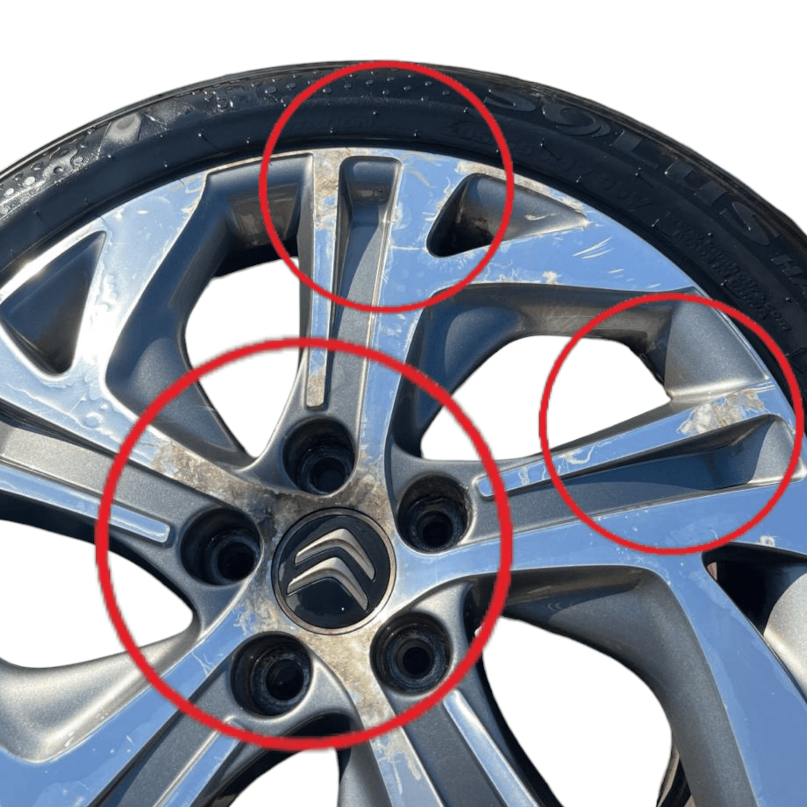 Set 4 cerchi in lega diamantati Citroen C4 Picasso (2013 - 2022) cod.9677090177 205 / 55 R17 - F&P CRASH SRLS - Ricambi Usati