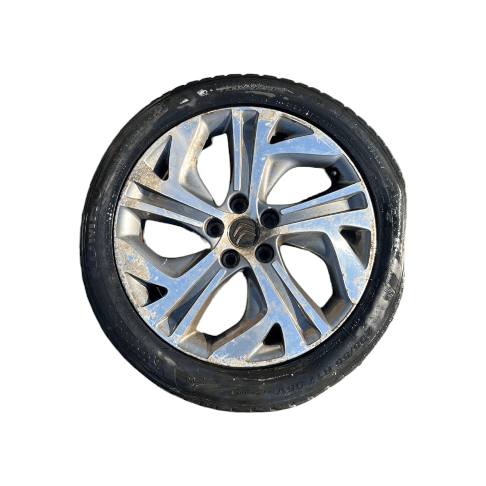 Set 4 cerchi in lega diamantati Citroen C4 Picasso (2013 - 2022) cod.9677090177 205 / 55 R17 - F&P CRASH SRLS - Ricambi Usati