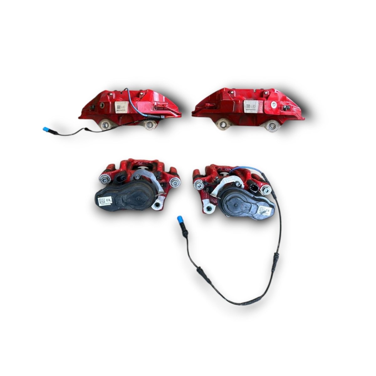 Set 4 pinze freni rosse BMW IX1 (U11) (2022 > ) (MSport) - F&P CRASH SRL - Ricambi Usati