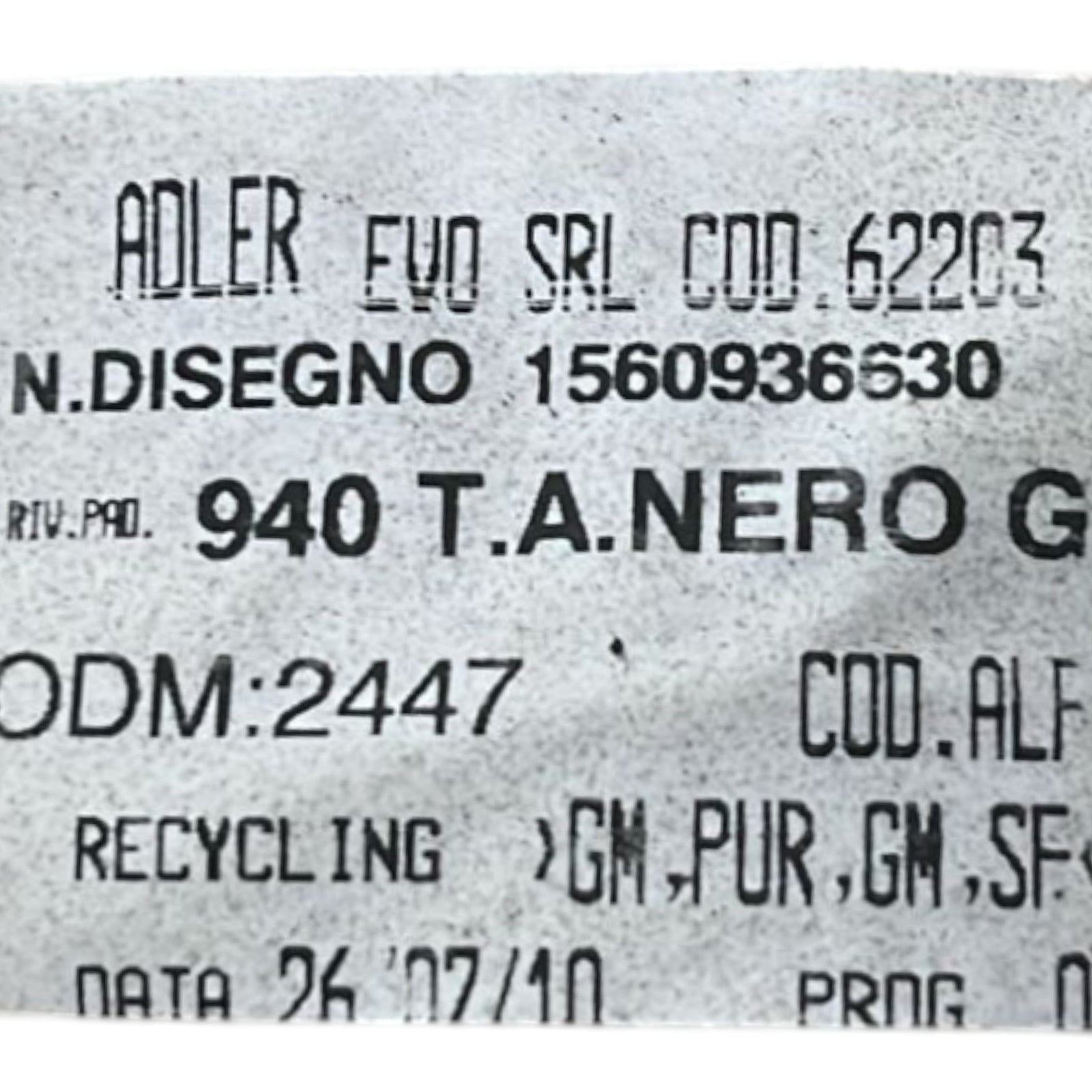 Sottotetto / Cielo Alfa Romeo Giulietta cod:1560936630 (2010 >2020) Doppio Tetto Apribile - F&P CRASH SRLS - Ricambi Usati