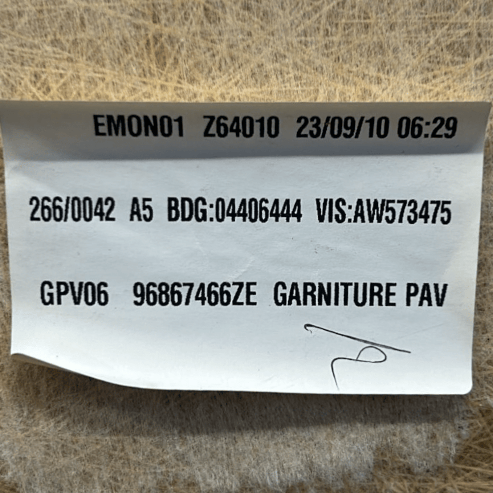 Sottotetto / Cielo Citroen DS3 cod.96867466ZE (2010 > 2019) - F&P CRASH SRLS - Ricambi Usati