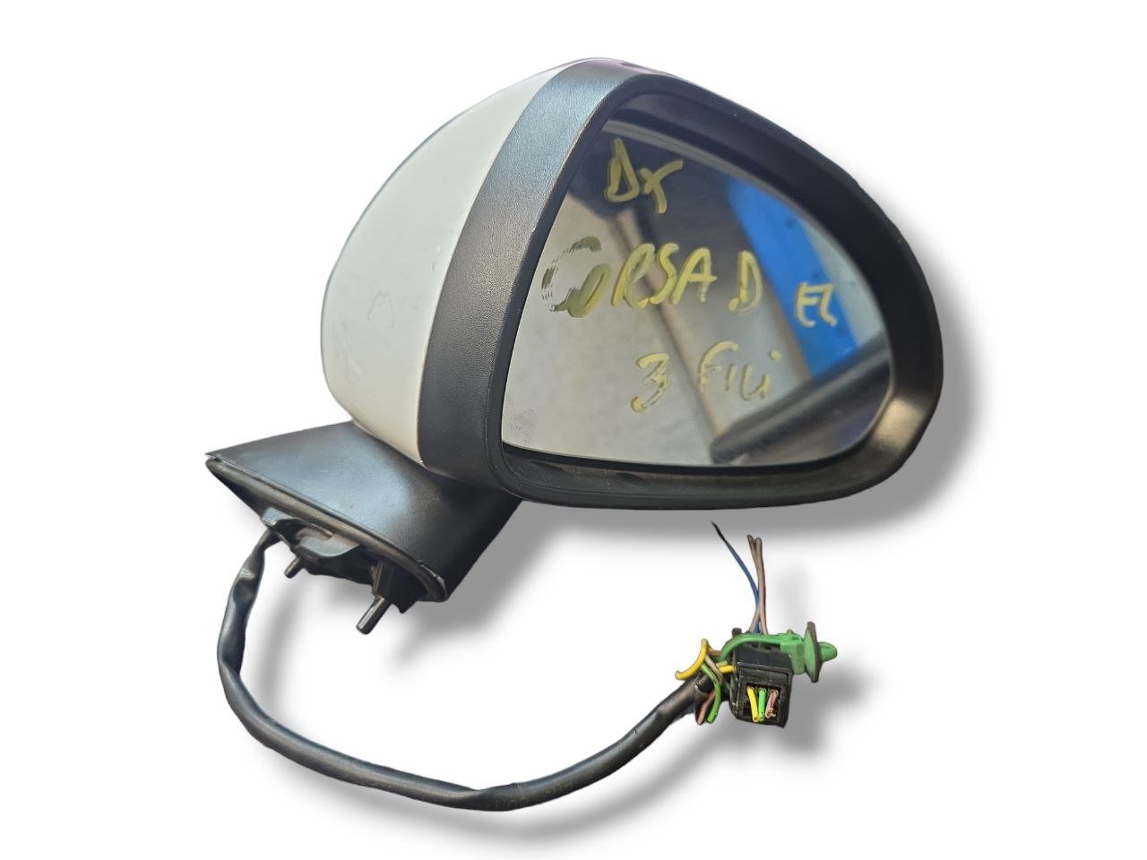 Specchietto Destro Elettrico 3 Pin Opel Corsa D ( 2006 - 2014 ) Cod : 46 - 843 - 5664 - F&P CRASH SRLS - Ricambi Usati