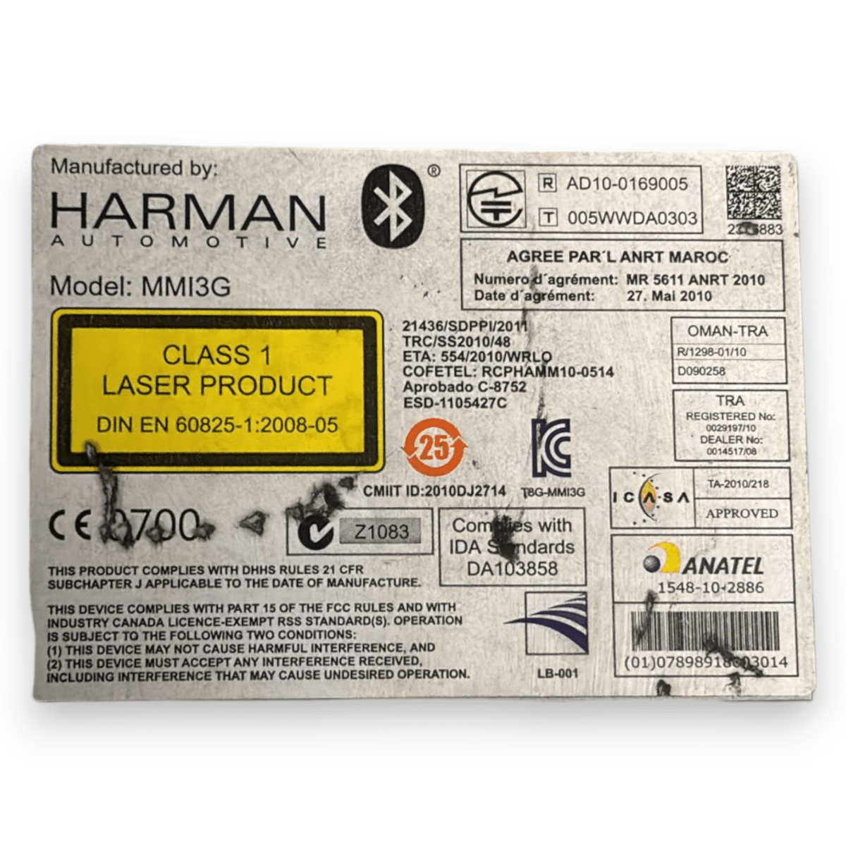 Stereo / autoradio audi a4 b8 cod:1548102886 (2007 - 2016) - F&P CRASH SRL - Ricambi Usati