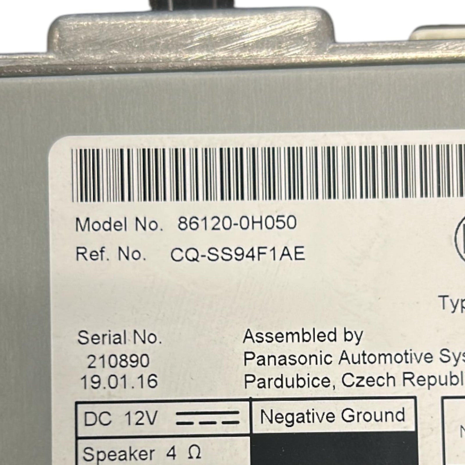 Stereo / Autoradio Peugeot 108 cod.86120 - 0H050 (2014 > 2021) - F&P CRASH SRLS - Ricambi Usati