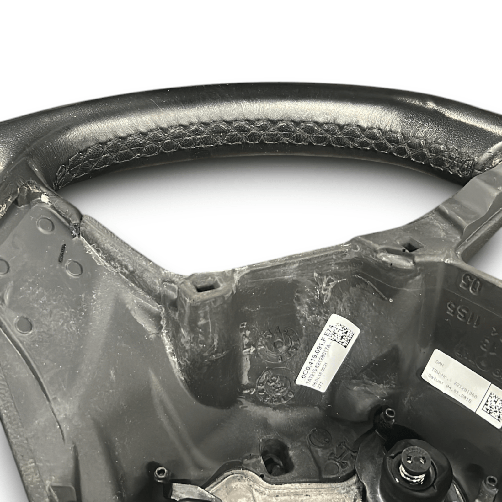 Steering / Leather Steering Wheel Volkswagen Polo V (6R) code 6C0419091F (2009 > 2017) - F&P CRASH SRLS - Used Parts