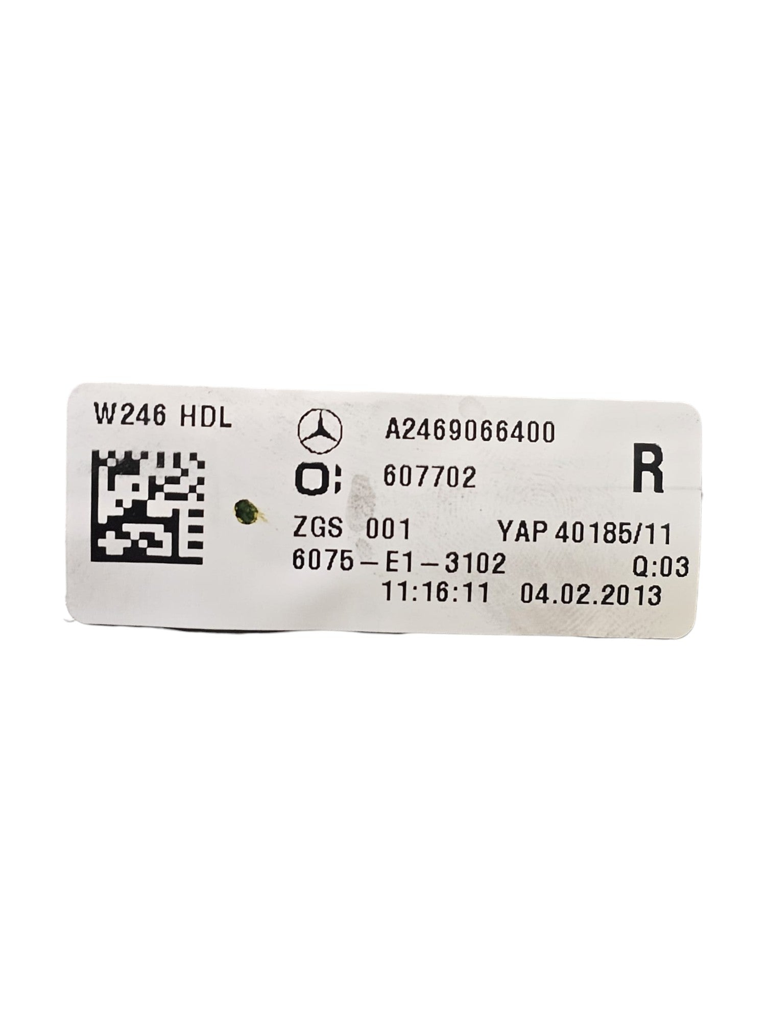 Stop / Halogen Rear Interior Light Right Code:A2469066400 Mercedes Class B W246 (2011 - 2018) - F&P CRASH SRLS - Used Parts