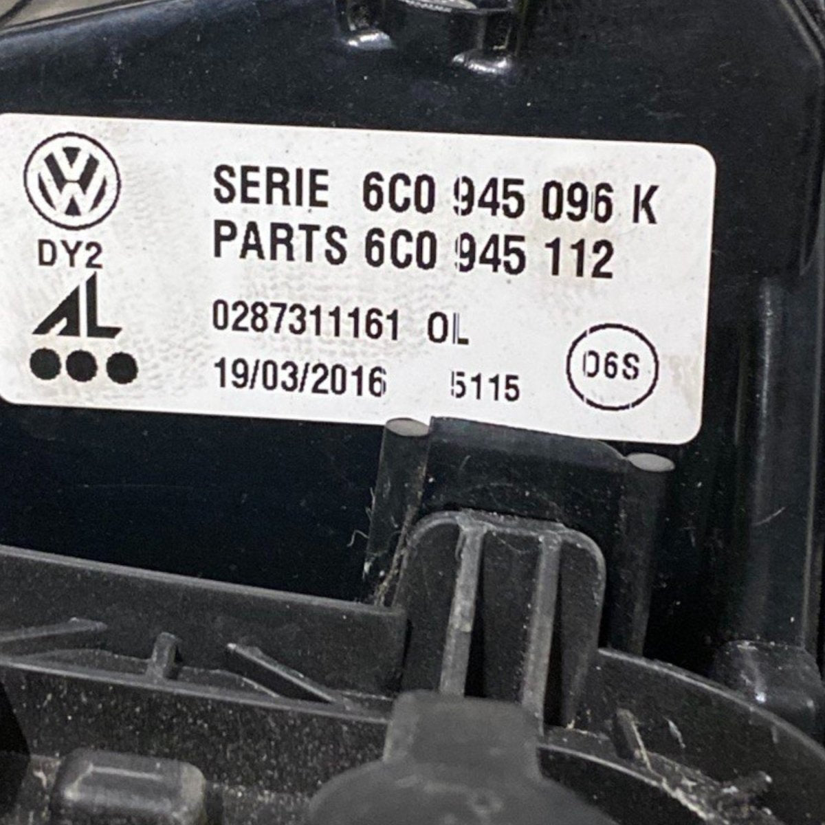 Stop / right tail light (dx) volkswagen polo v 6r Code: 6c0920740c (2009 - 2017) - F&P CRASH SRLS - Used Parts