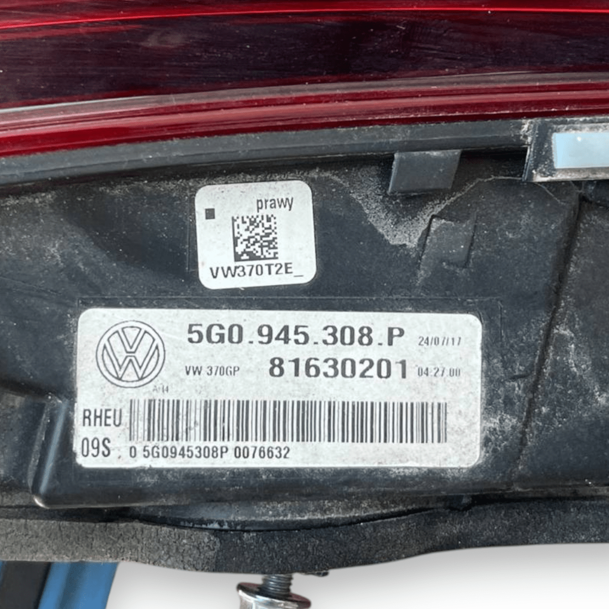 Stop / Fanale Full Led interno destro (dx) Volkswagen Golf 7.5 (2019 al 2021) cod: 5G0945308P - F&P CRASH SRLS - Ricambi Usati