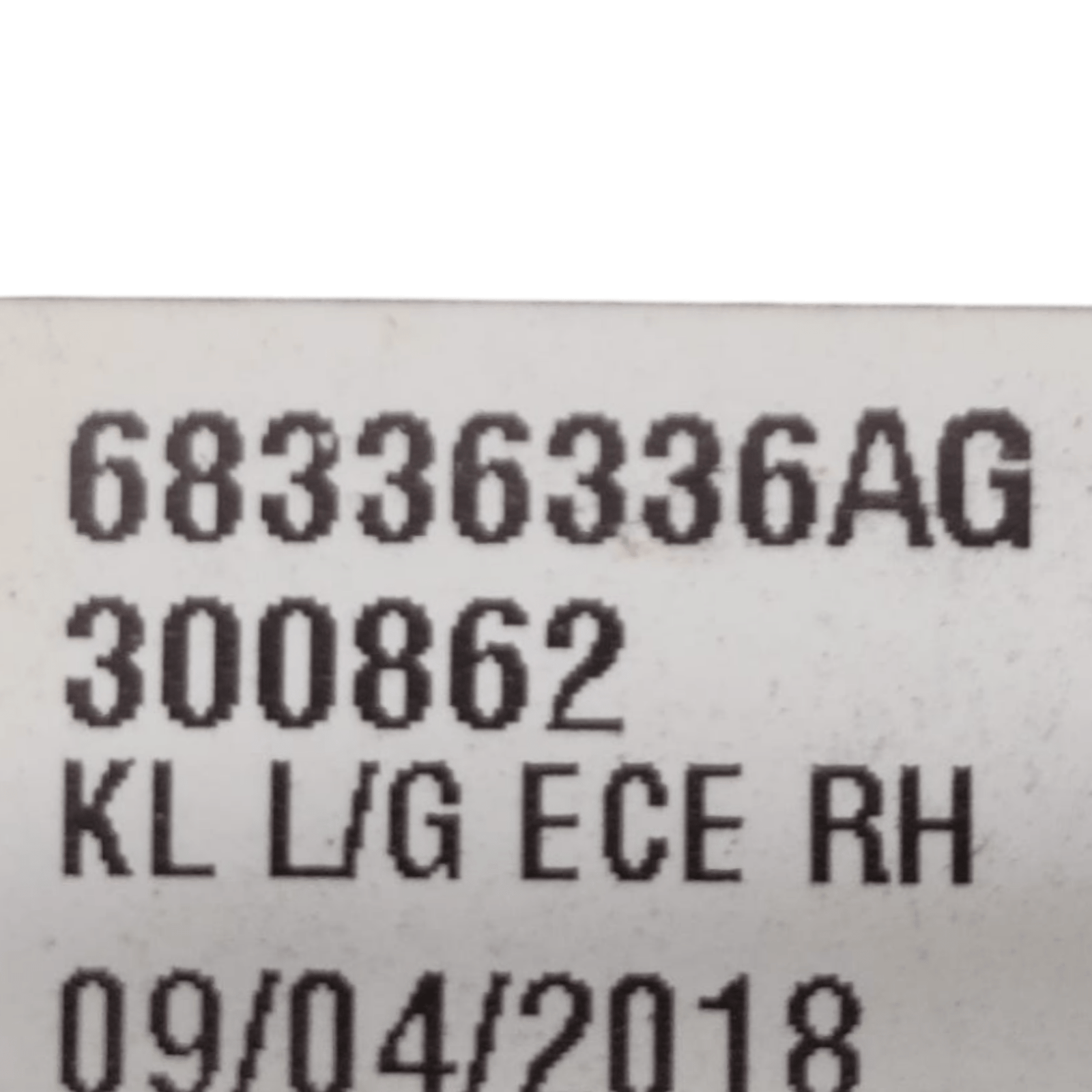 Stop / Fanale Interno Destro Jeep Cherokee KL COD: 68336336AG (2019>) - F&P CRASH SRLS - Ricambi Usati