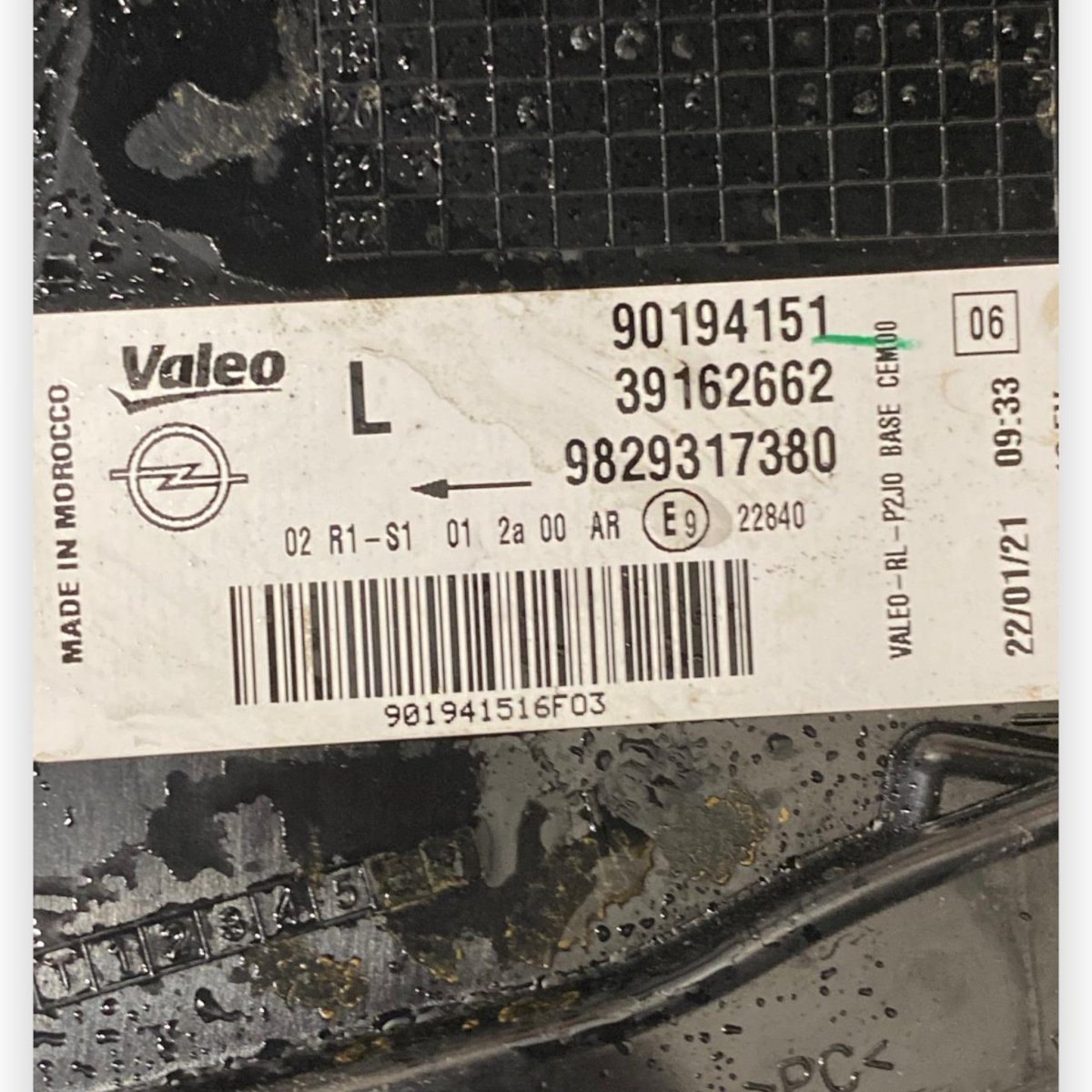 Stop / fanale Led esterno sinistro (sx) Opel Corsa F (2019 - ) Cod: 90194151 - F&P CRASH SRLS - Ricambi Usati