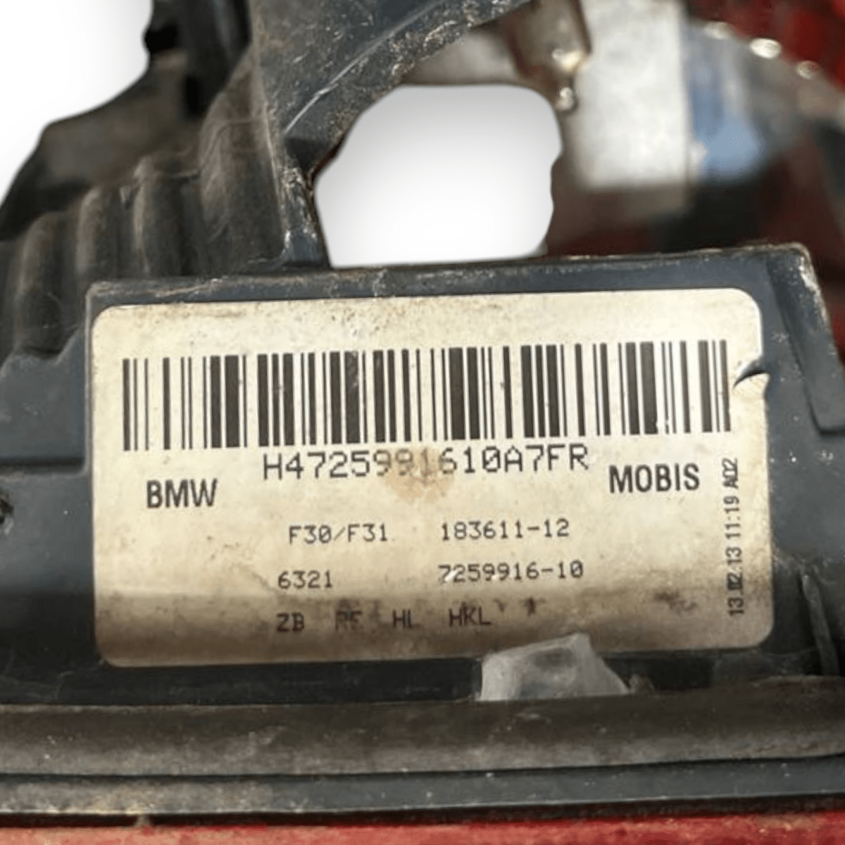 Stop / Fanale Led interno destro (dx) Bmw Serie 3 F30 (2012 al 2019) 5 porte berlina cod: 7259916 - 10 - F&P CRASH SRLS - Ricambi Usati