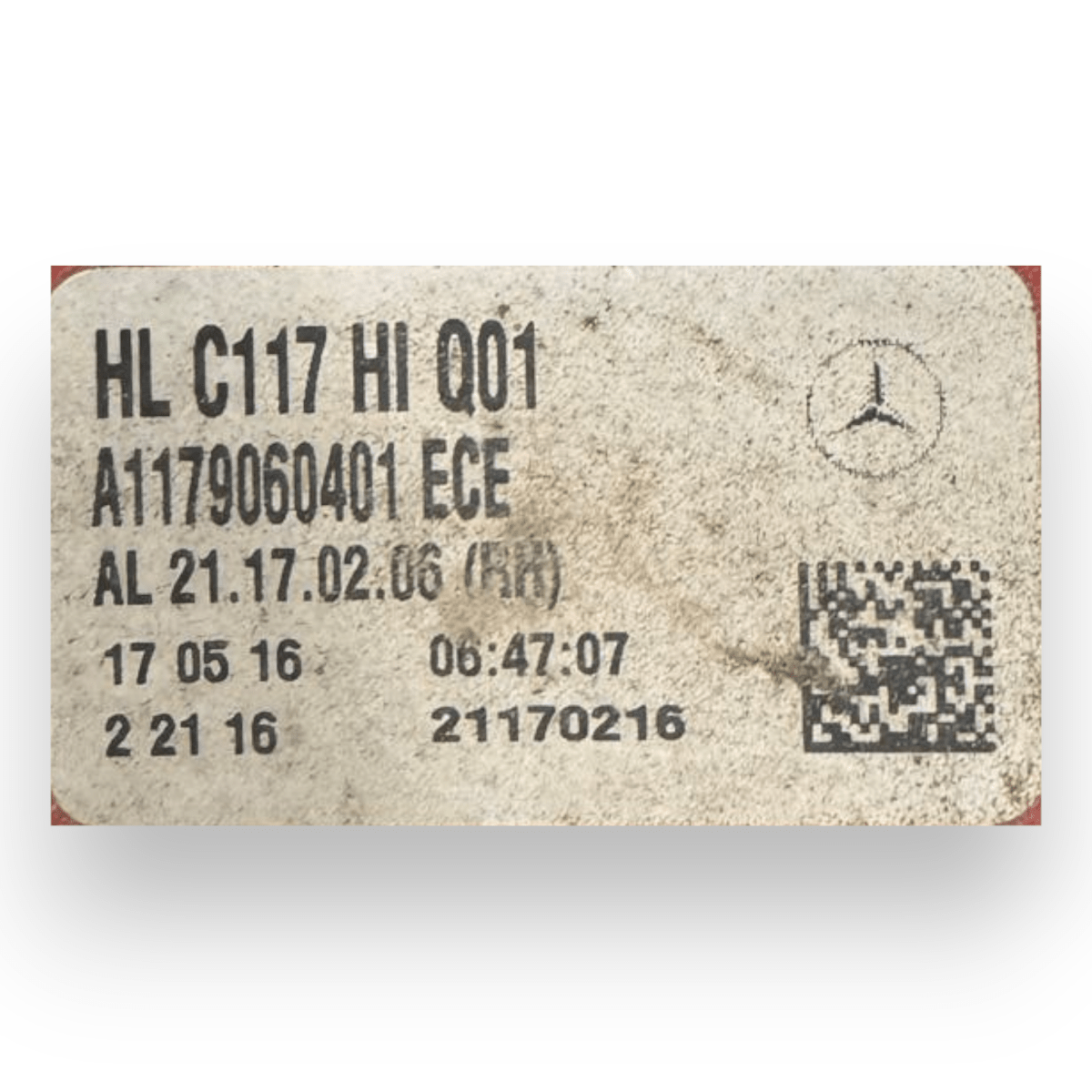 Stop / Fanale posteriore destro (dx) Mercedes - Benz CLA (X117) cod.A1179060401 (2013 - 2019) - F&P CRASH SRL - Ricambi Usati