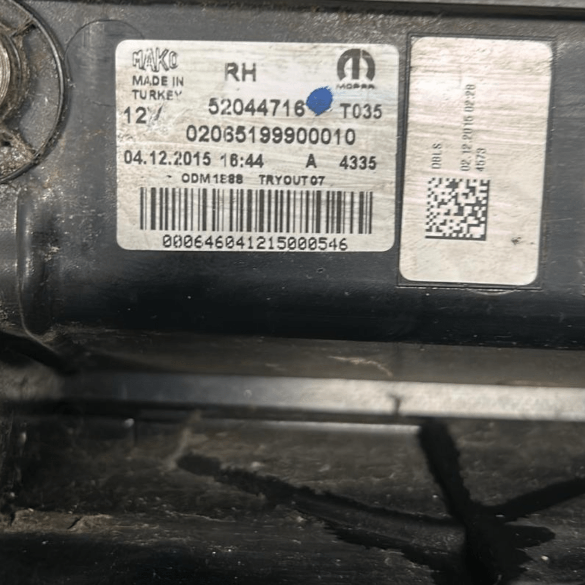 Stop / fanale posteriore destro fiat doblo cod:52044716 (2009 > 2022) - F&P CRASH SRL - Ricambi Usati