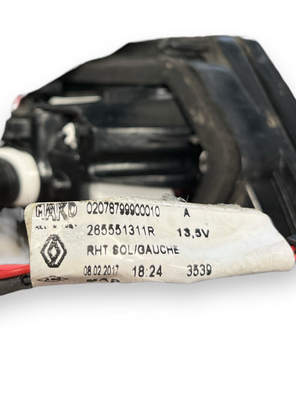 Stop / Left inner rear light (sx) Halogen Renault Clio IV code:02078799900010(2012 - 2021) - F&P CRASH SRLS - Used Parts