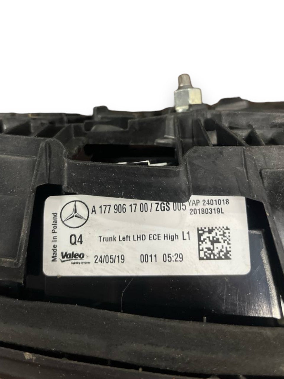 Stop / Left inner rear light (sx) Led Mercedes - Benz Class A W177 (2018>) code: A1779061700 - F&P CRASH SRLS - Used Parts
