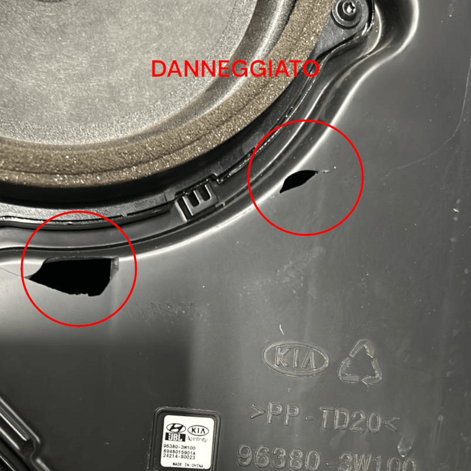 Subwoofer Kia Sportage SL cod:96380 - 3W100 (2010 > 2016) - F&P CRASH SRLS - Ricambi Usati