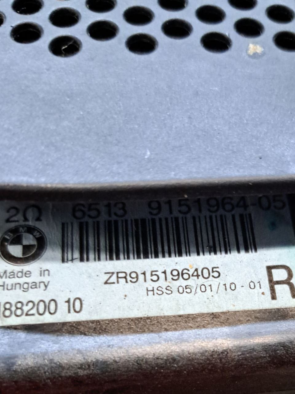 Subwoofer lato destro (dx) Bmw Serie 7 F01 - F02 (2008 - 2015) COD:ZR915196405 - F&P CRASH SRLS - Ricambi Usati