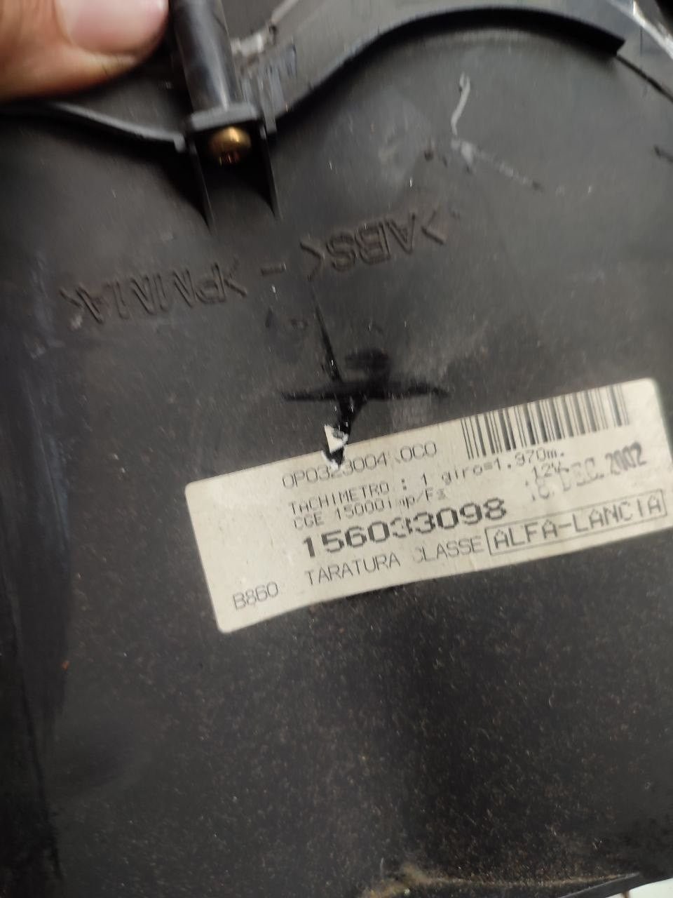 Speedometer Odometer Alfa Romeo 166 2.4 Jtd code 156033098 - F&P CRASH SRLS - Used Parts